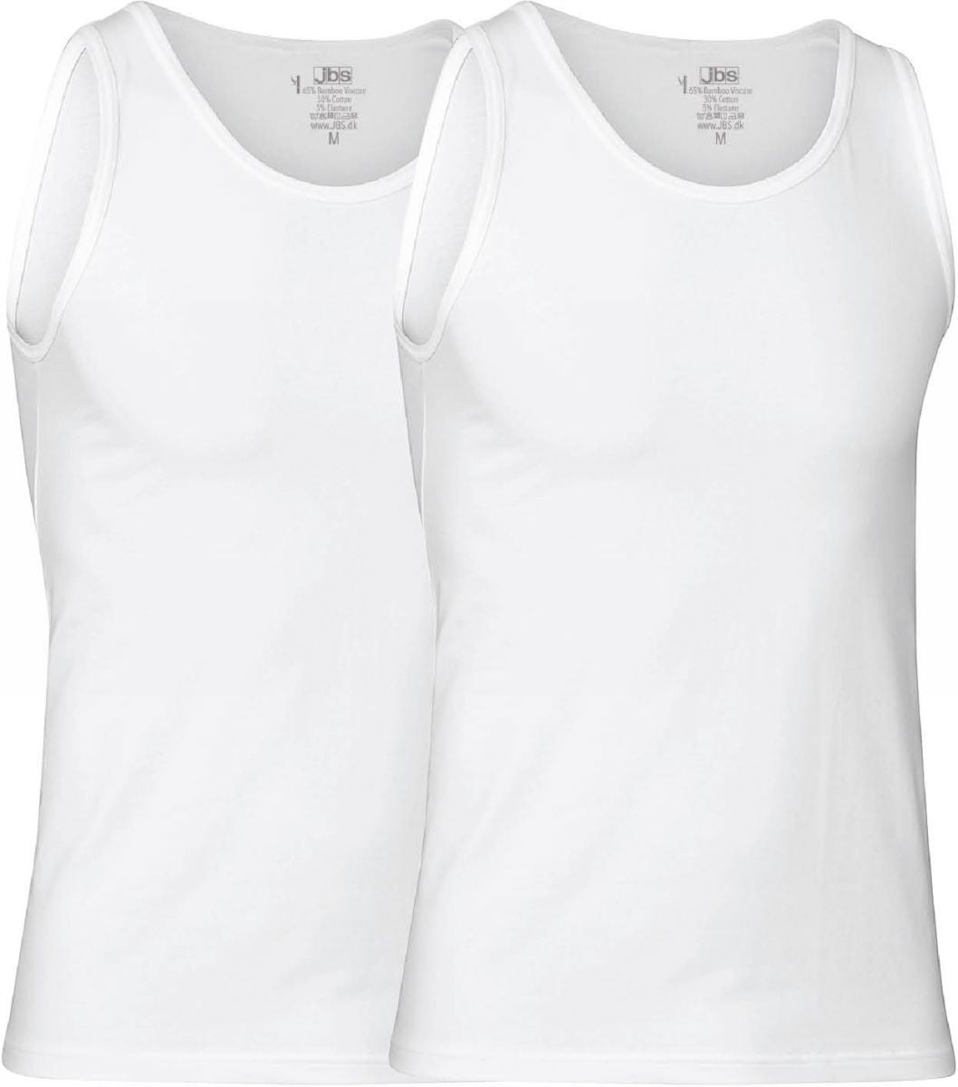 Jbs 2-Pack Singlet Bamboo. Hvit