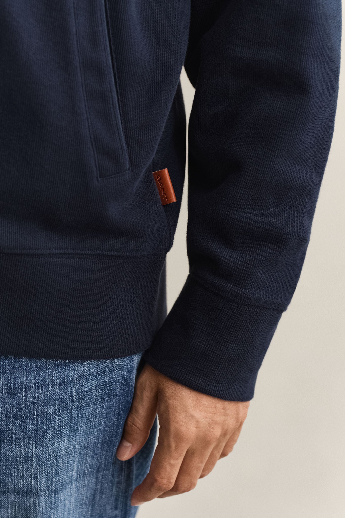 Light Sacker Rib Fz Evening Blue