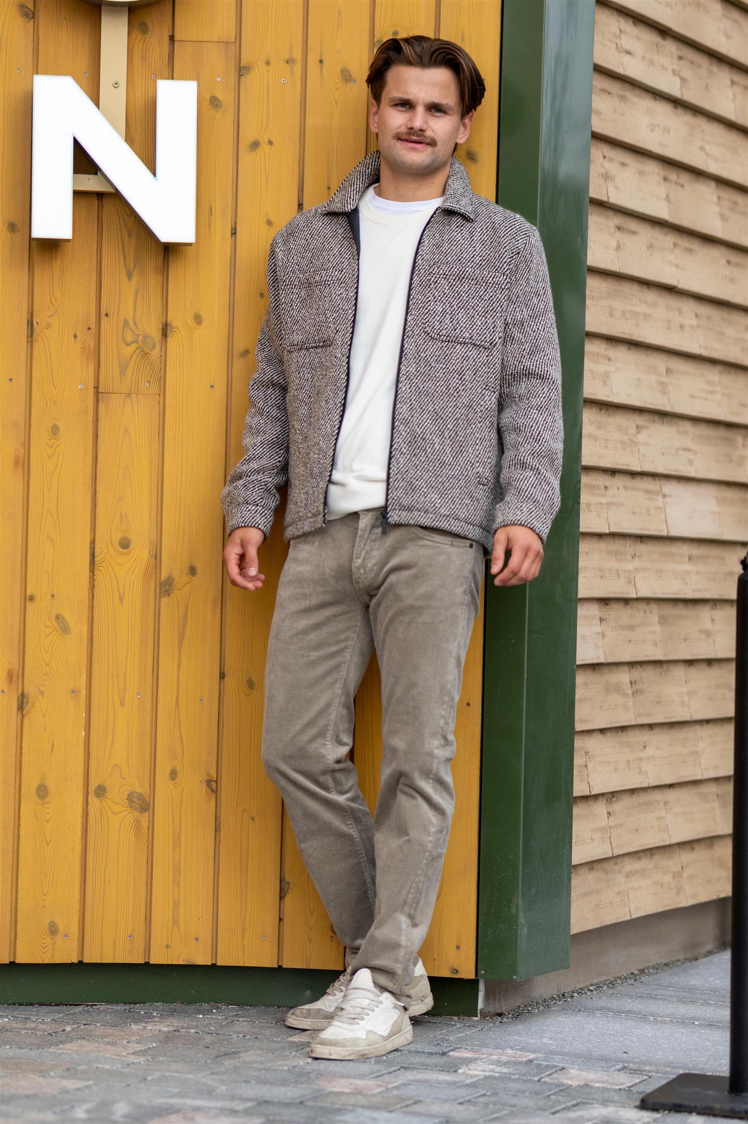 Marseille Twill Wool Jacket Salt Pepper