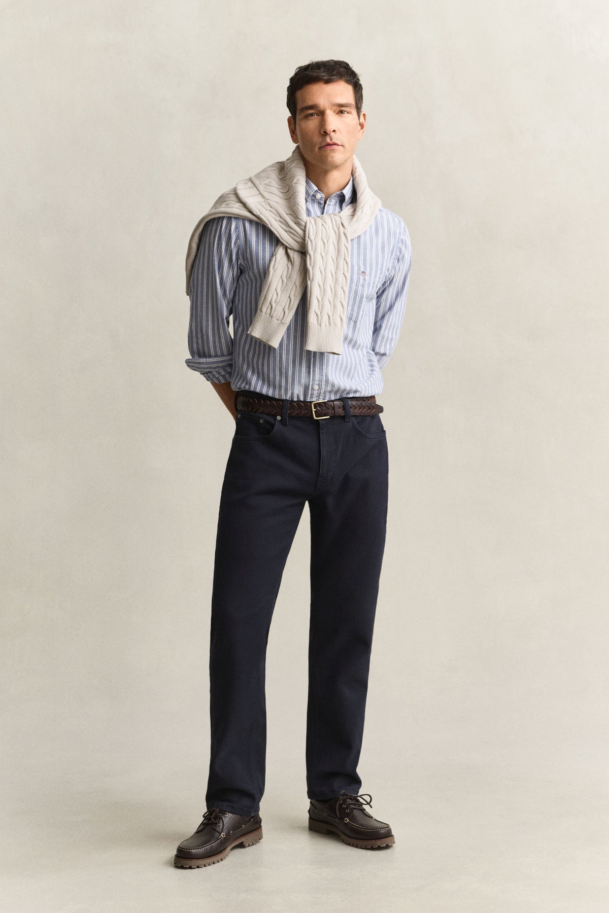 Reg Soft Twill Jeans Evening Blue