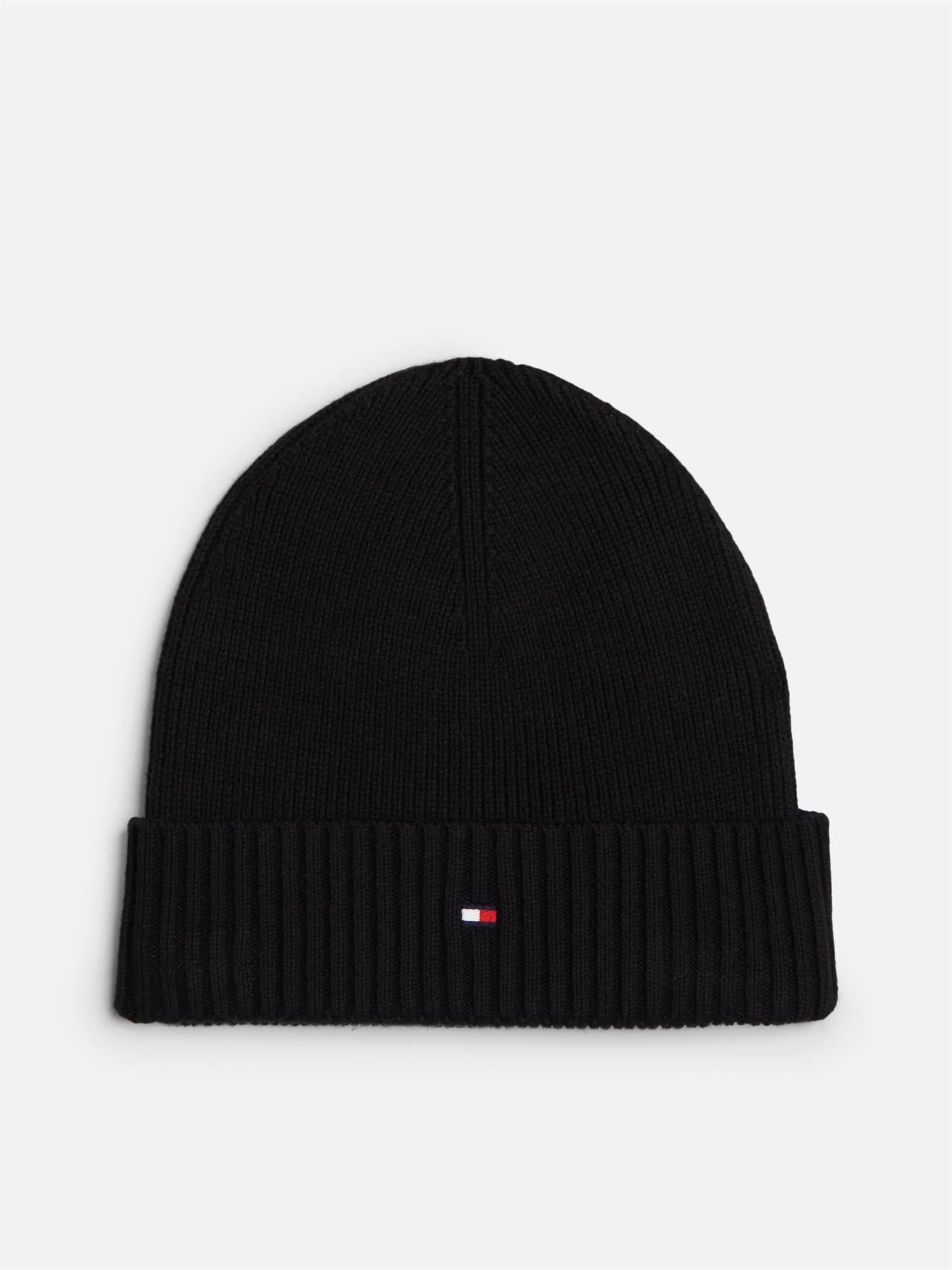 Th Flag Pima Cotton Beanie Black