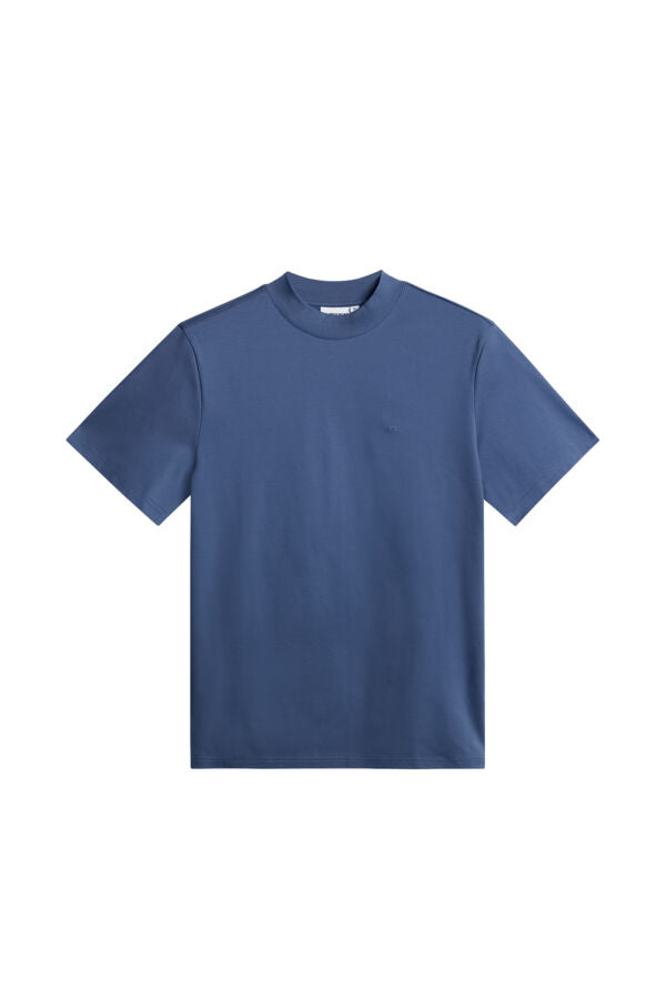 Ace Mock Neck T-shirt Blue