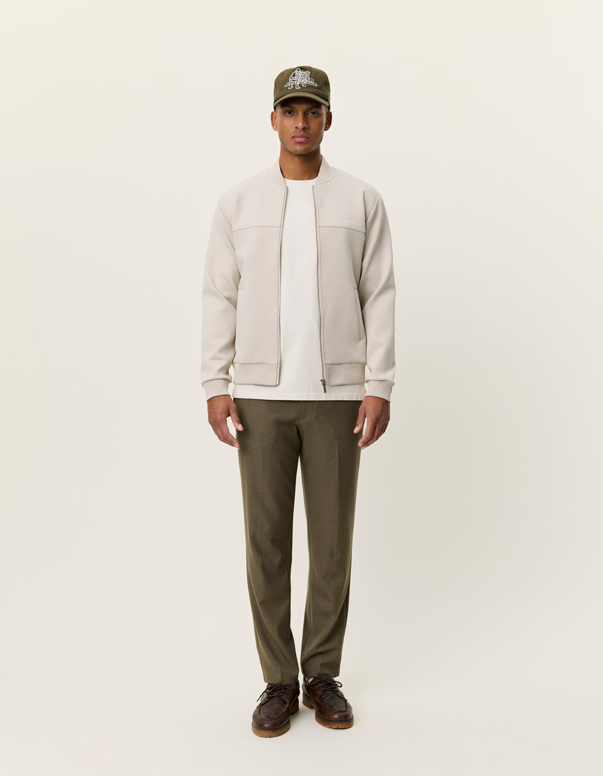 Ballier crew Track jacket Light Sand