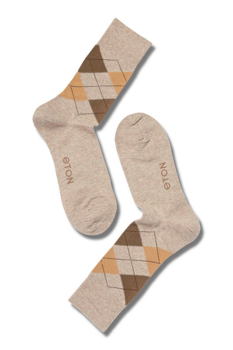 Eton Cotton Argyle Light Brown