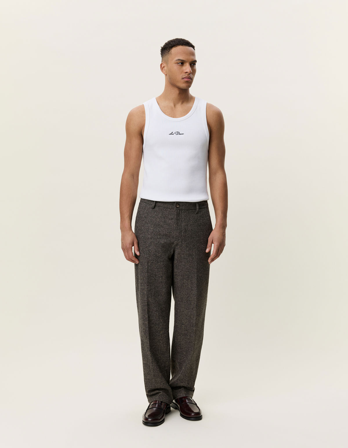 Wool Melange Slack Pants Caribou