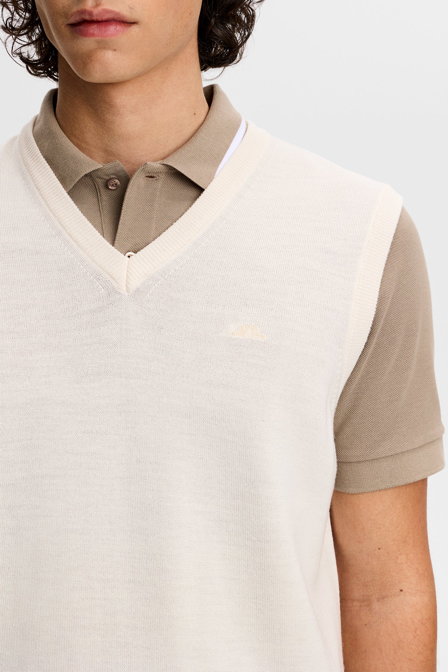 Liam Knitted Vest White