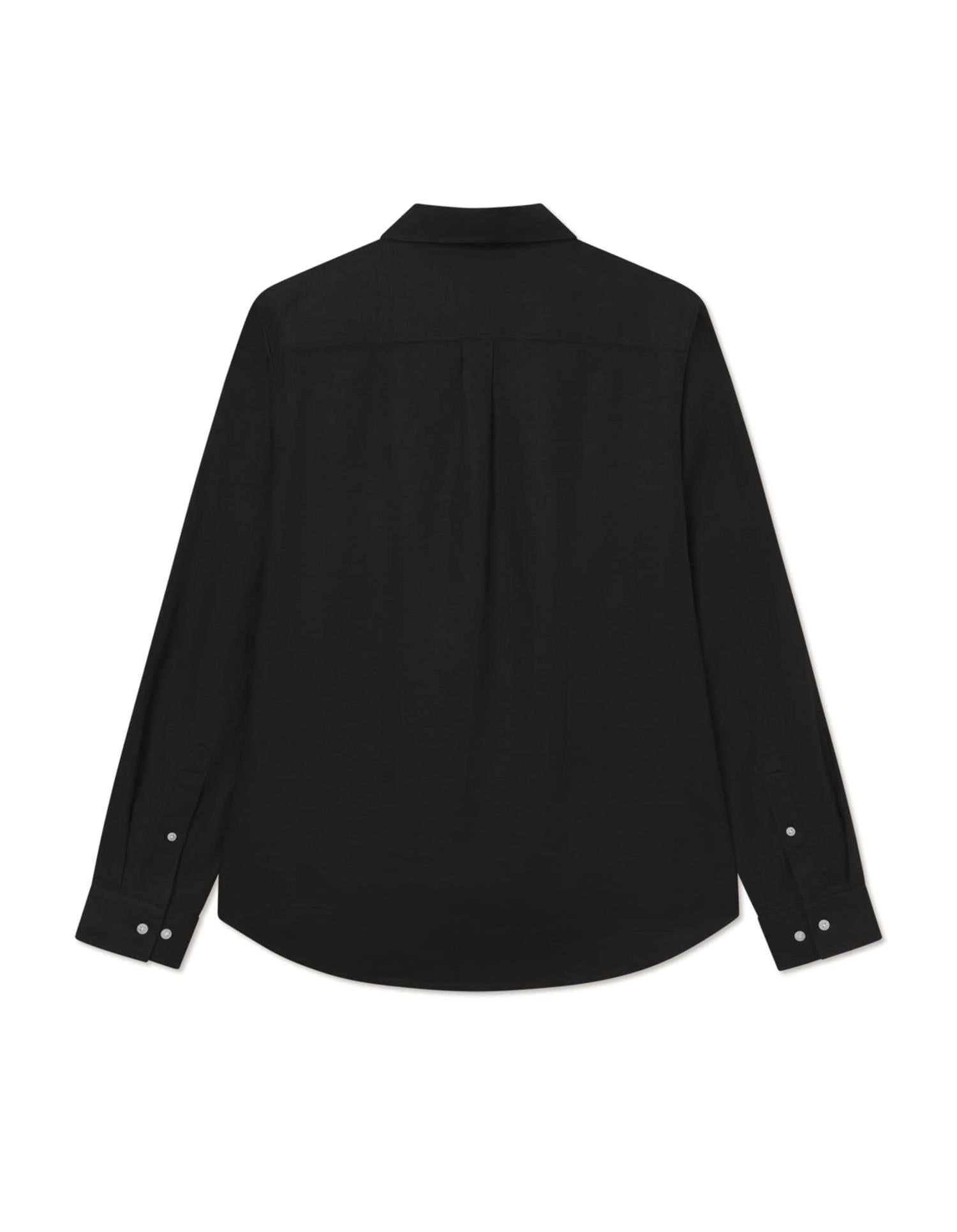 Konrad Linen Shirt Black