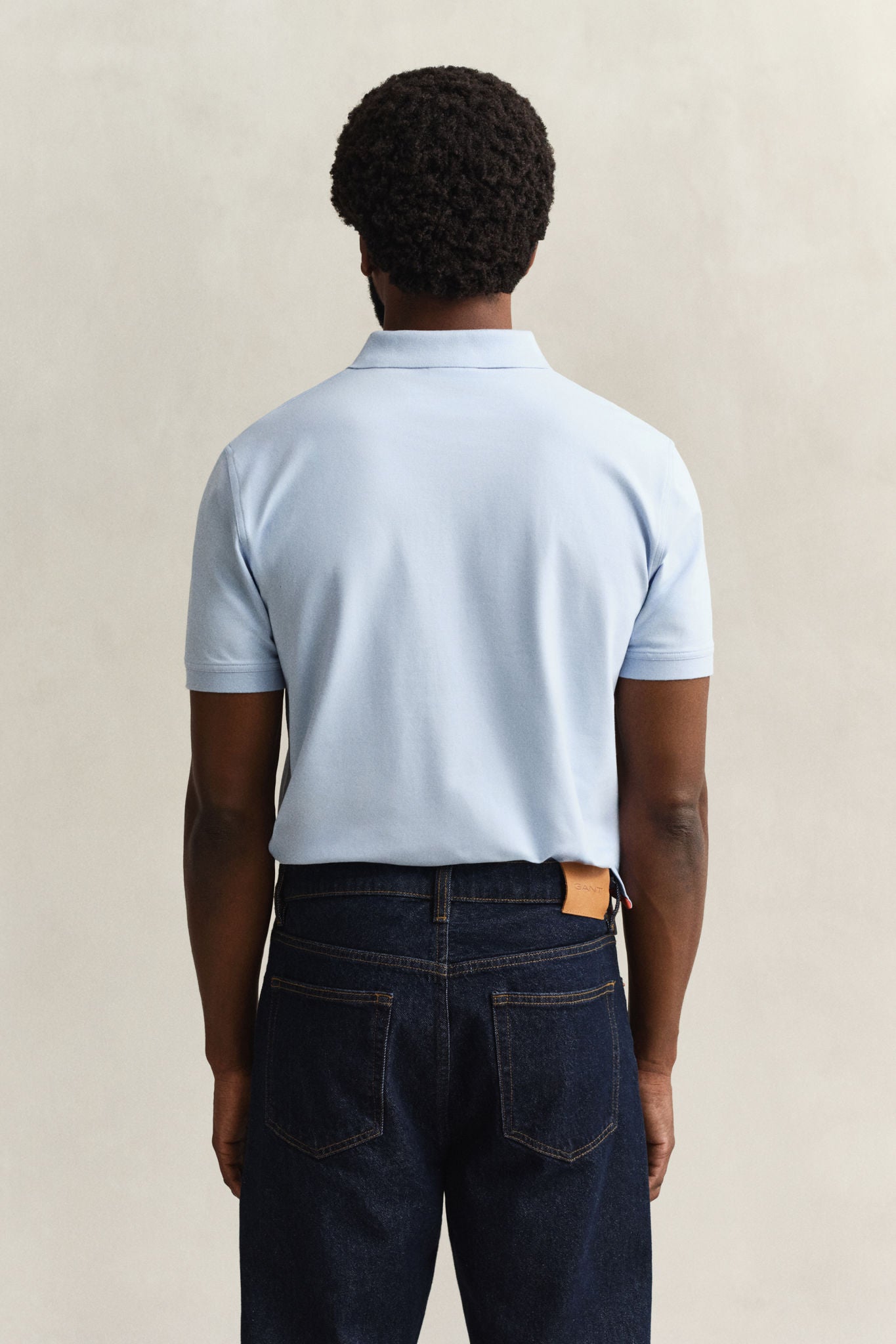Contrast Polo Shirt Fresh Blue