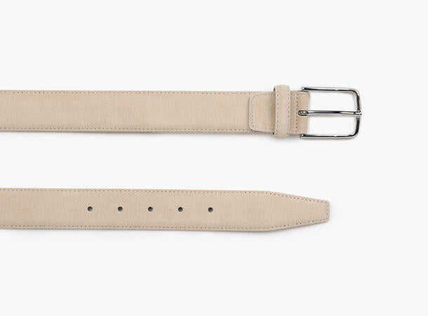 NOHR Como semsket skinnbelte Off-White