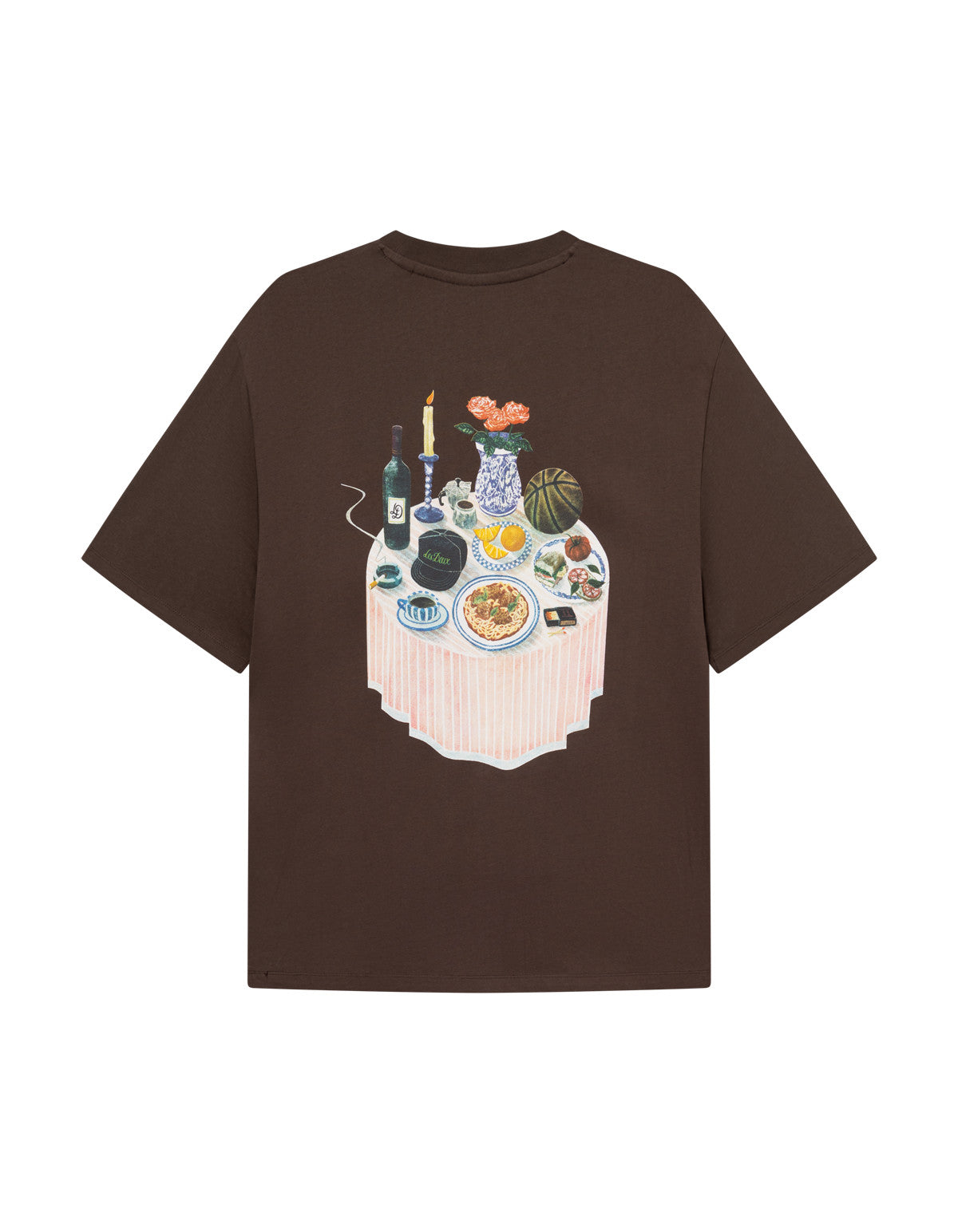 Cole Table T-Shirt Slate Brown