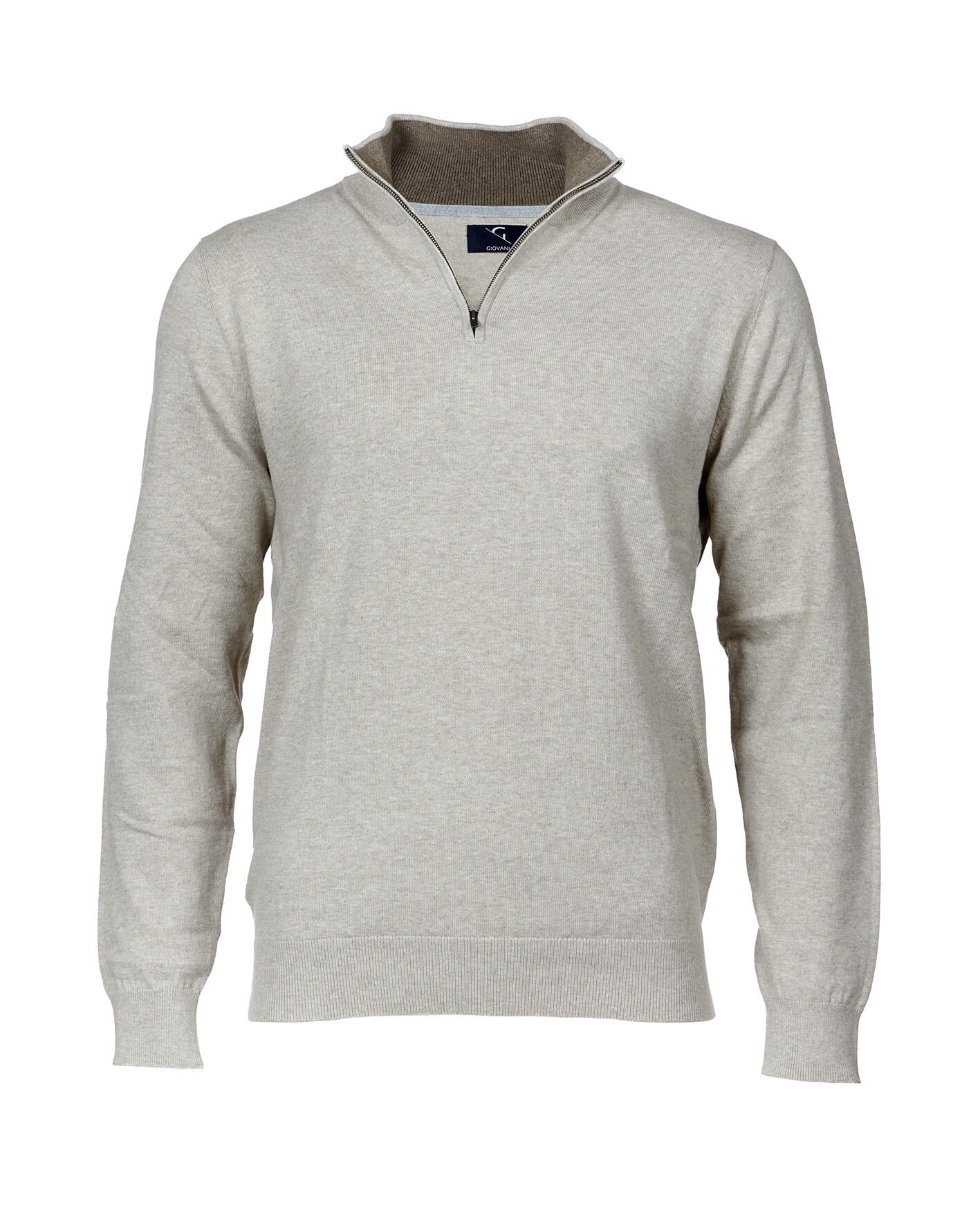 Stefano 1/2 Zip Natural