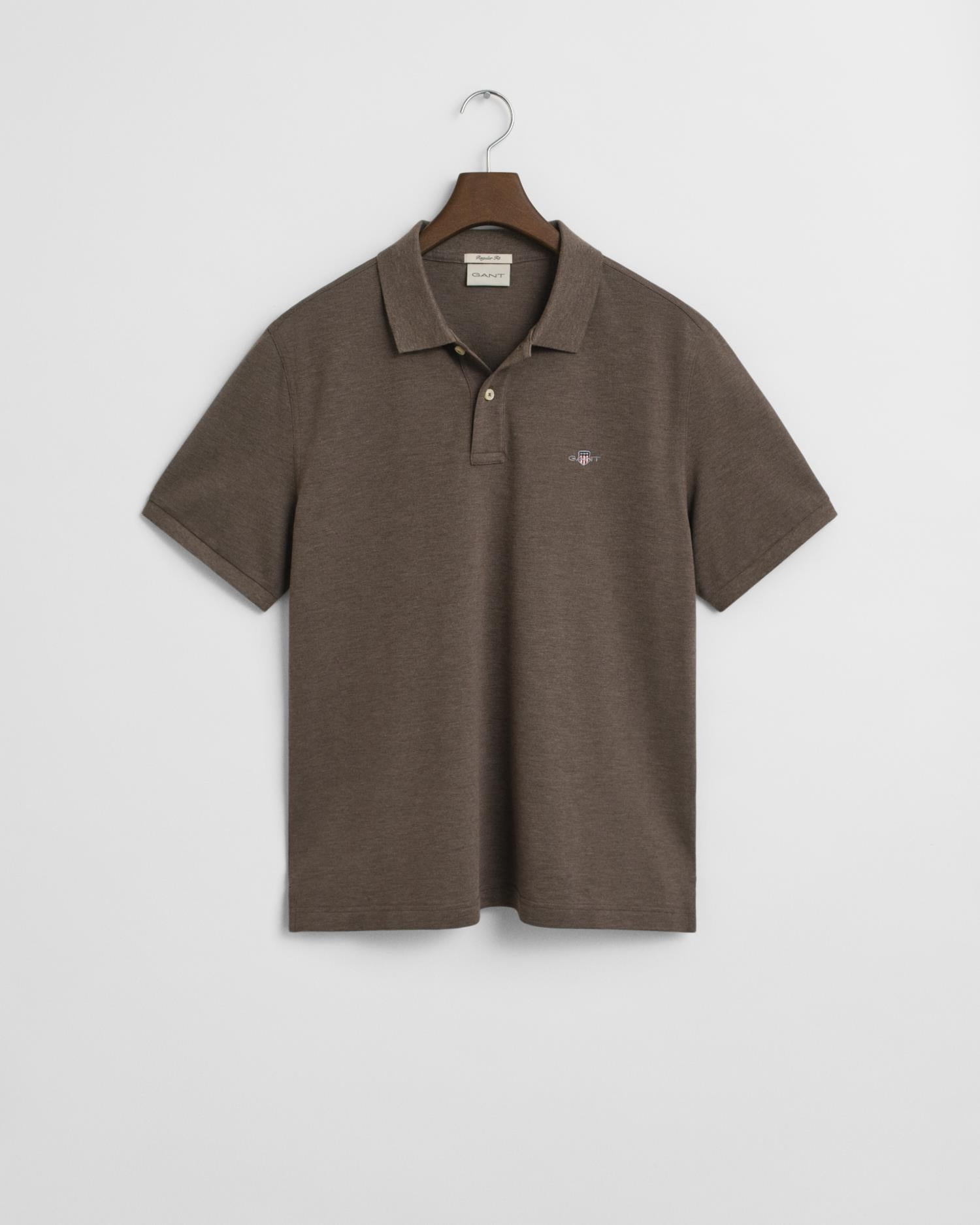 Reg Shield Ss Pique Polo Seawood Melange