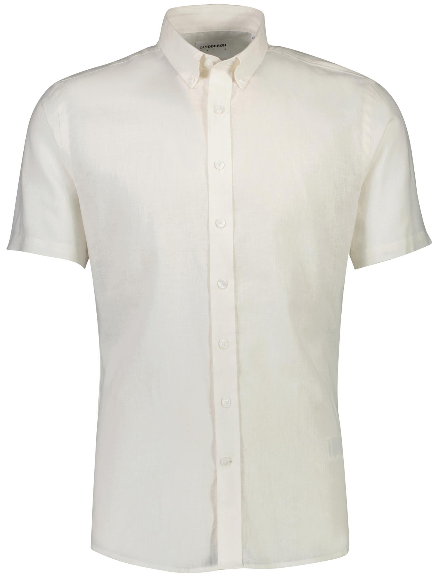 Linen/cotton shirt S/S White