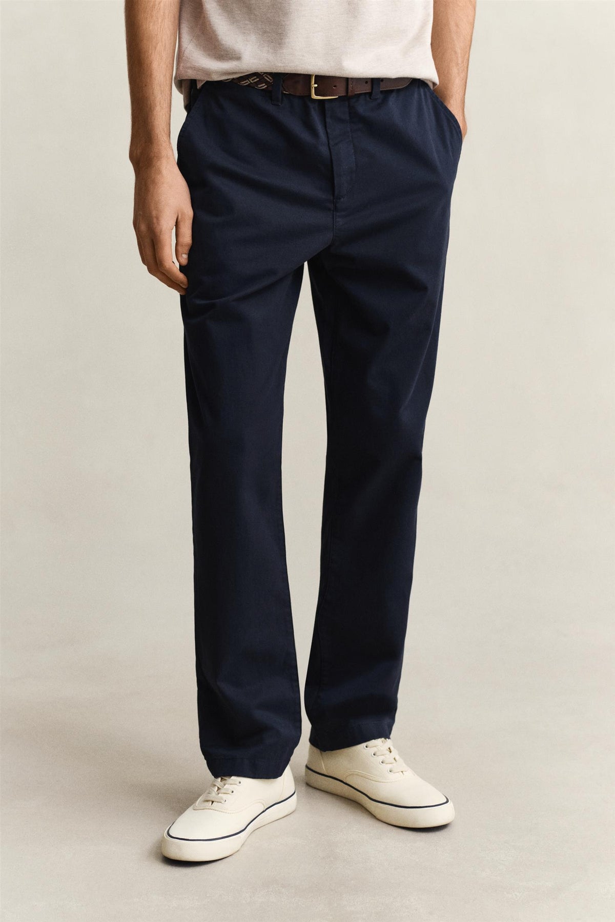 Reg Classic Chinos Evening Blue