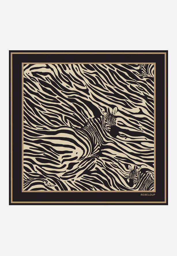 Sarah silk Scarf Black