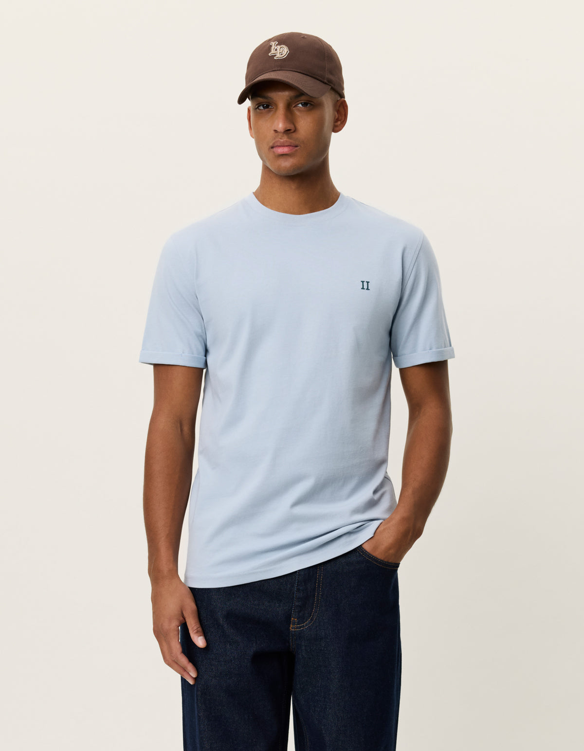 Norregaard contrast t-shirt Blue Fog