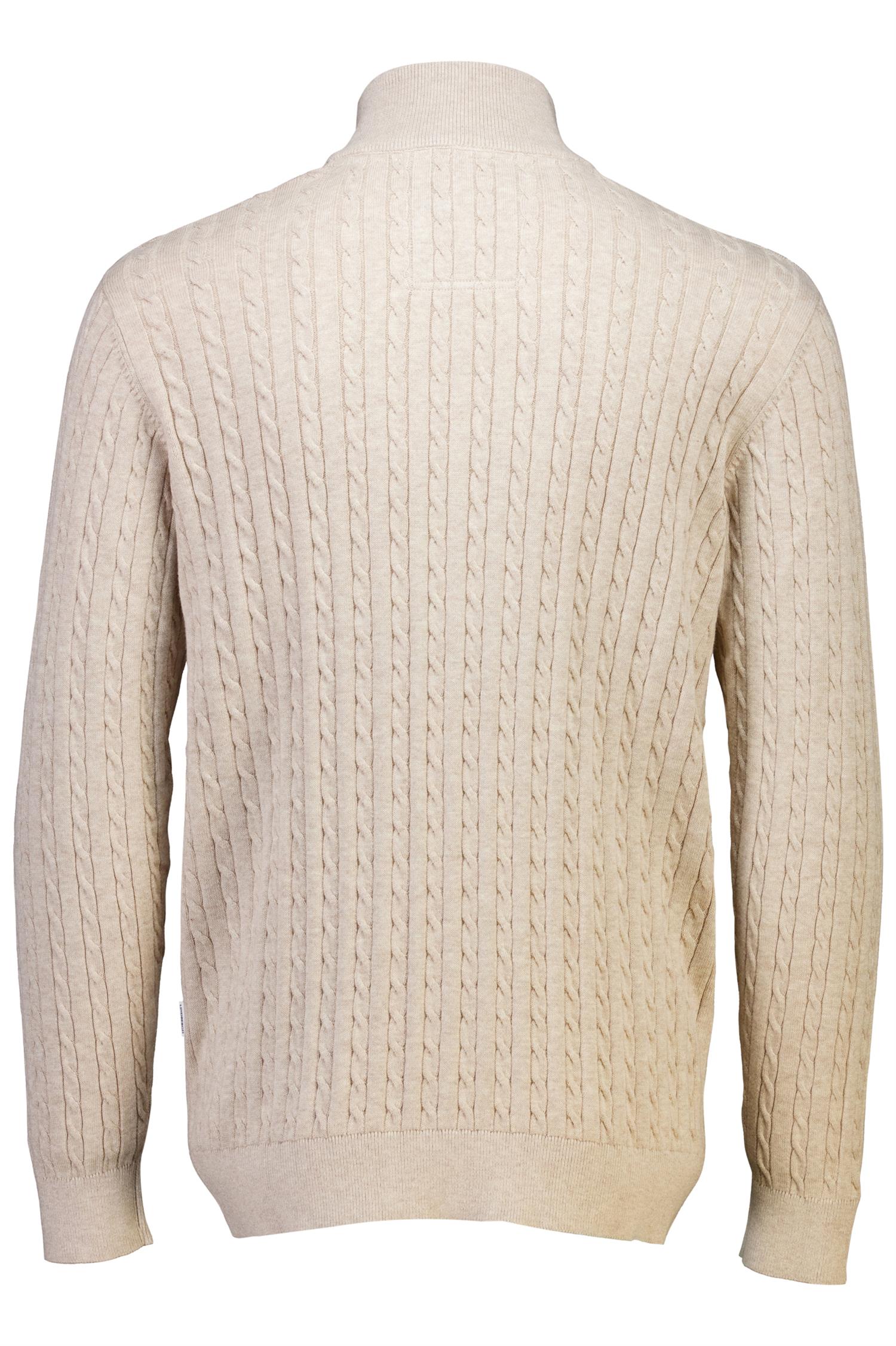 1/2 zip cable knit Off White Mel