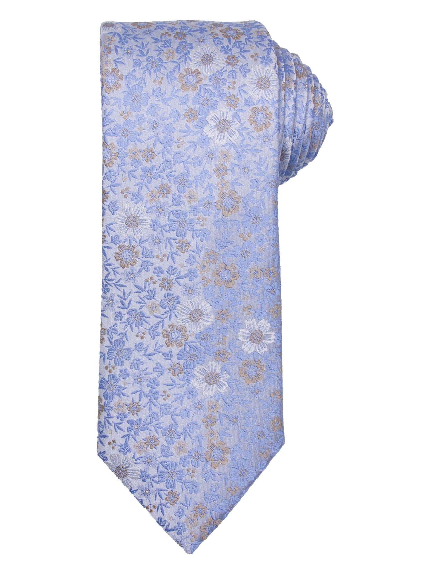 Slips med tørkle Lyseblå