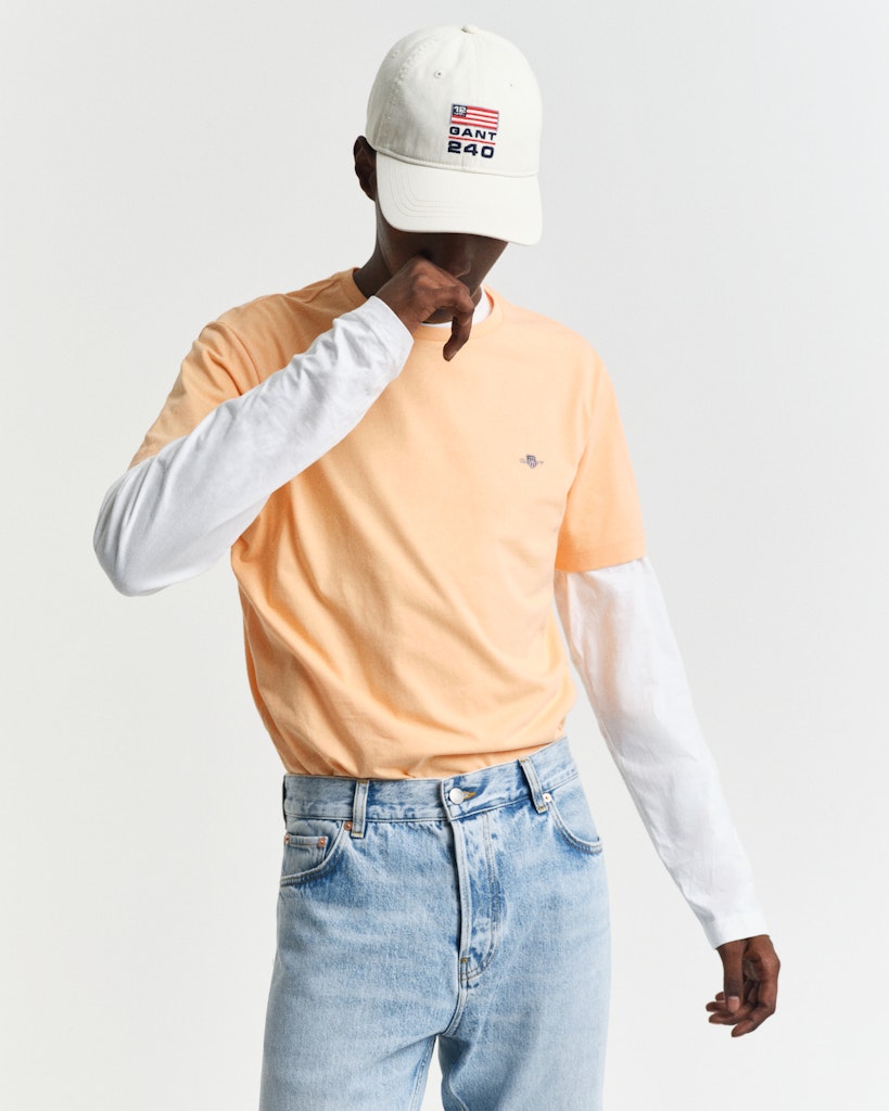 REG SHIELD SS T-SHIRT Peachy Orange