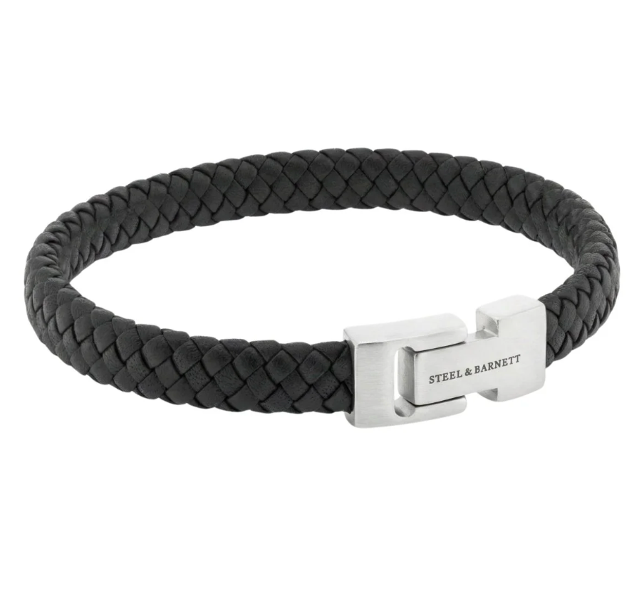Leather Bracelet Archie Black