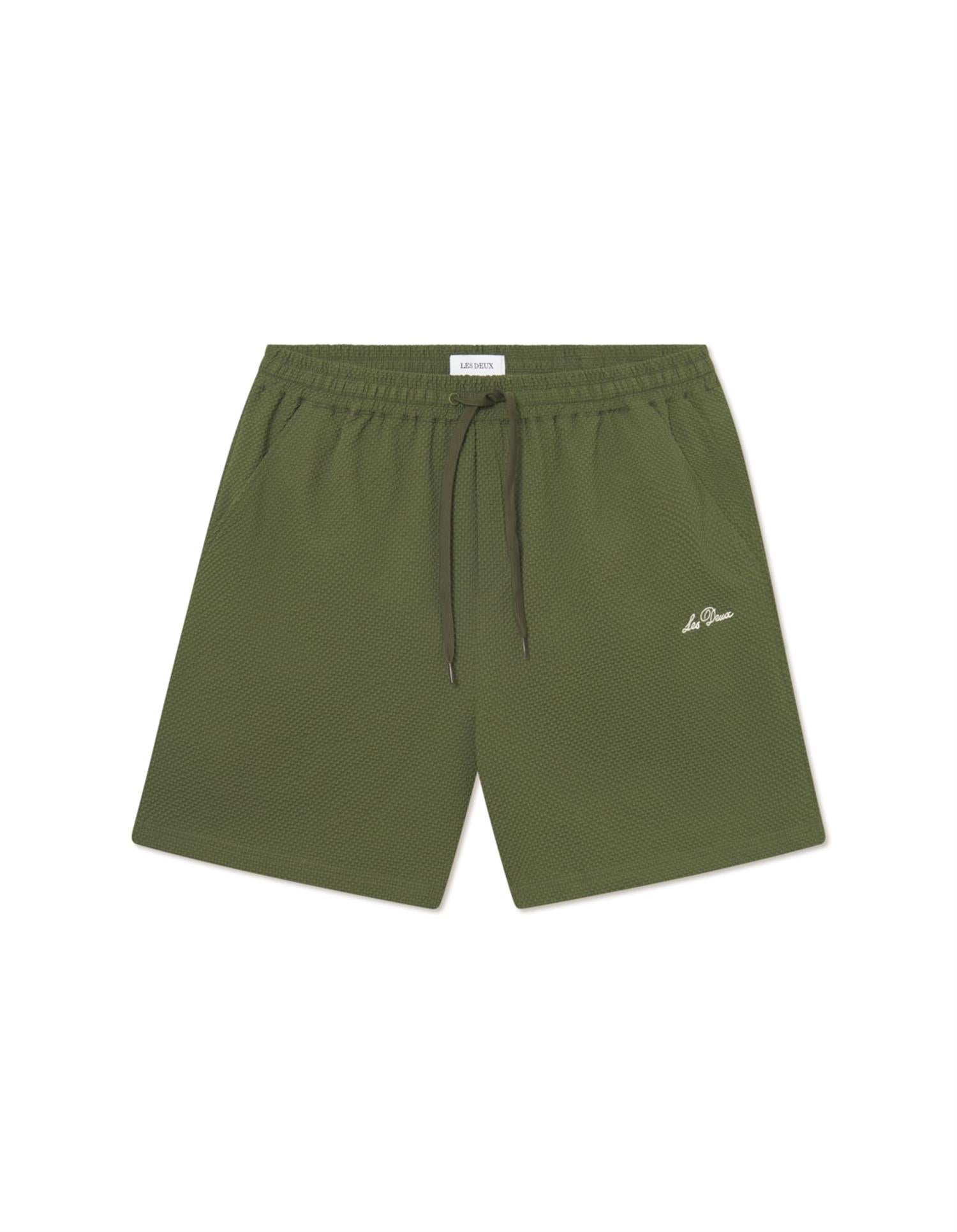 Stan Seersucker Swim Shorts 2.0 Chive Green