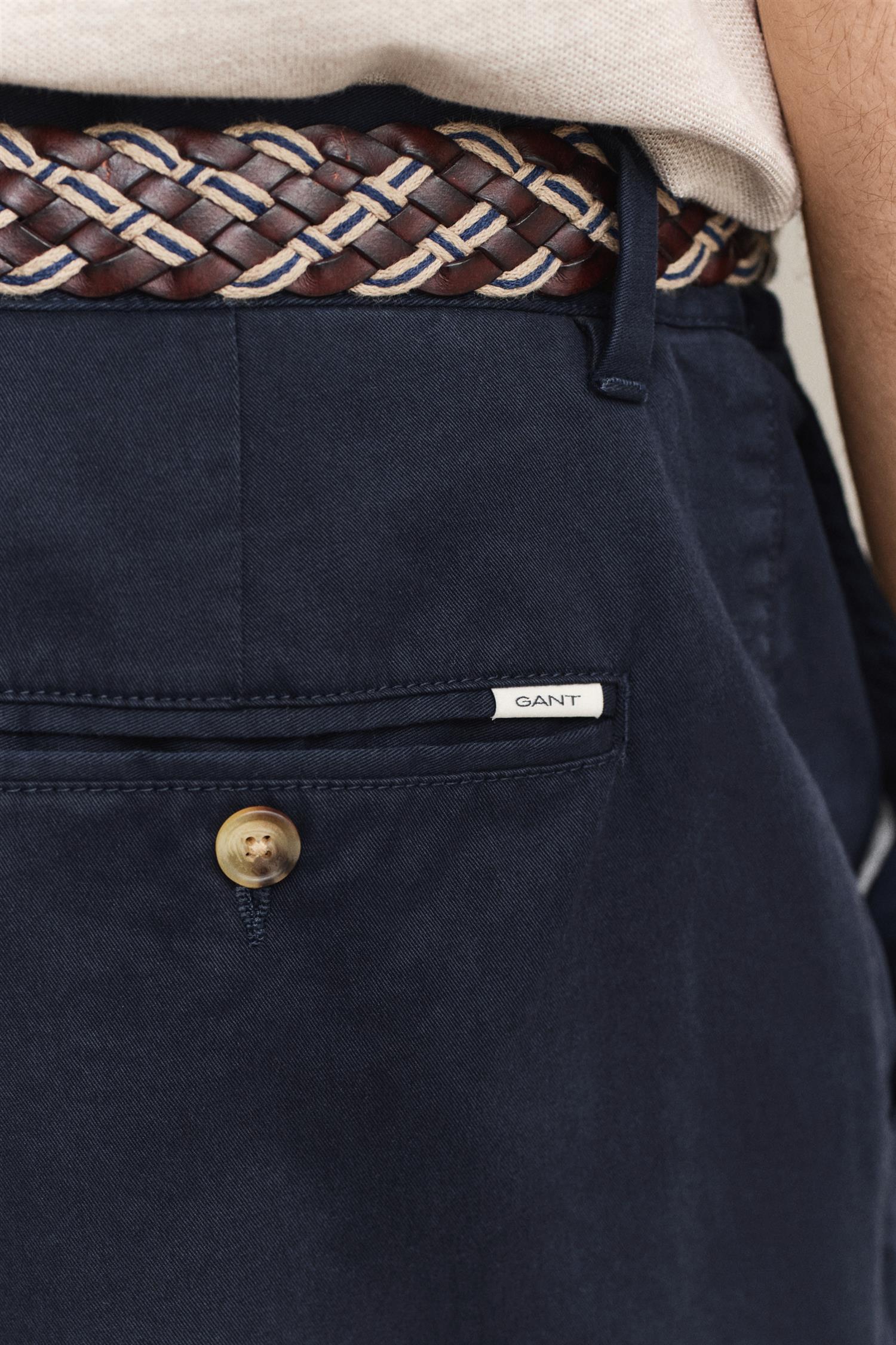 Reg Classic Chinos Evening Blue