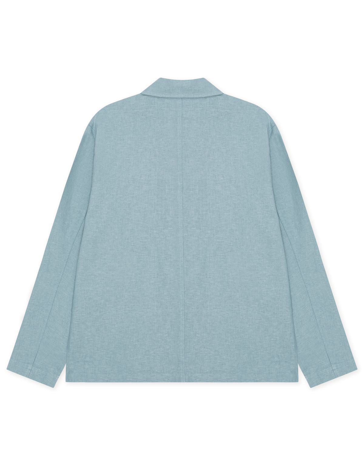 Linen Overshirt Faded Denim Blue