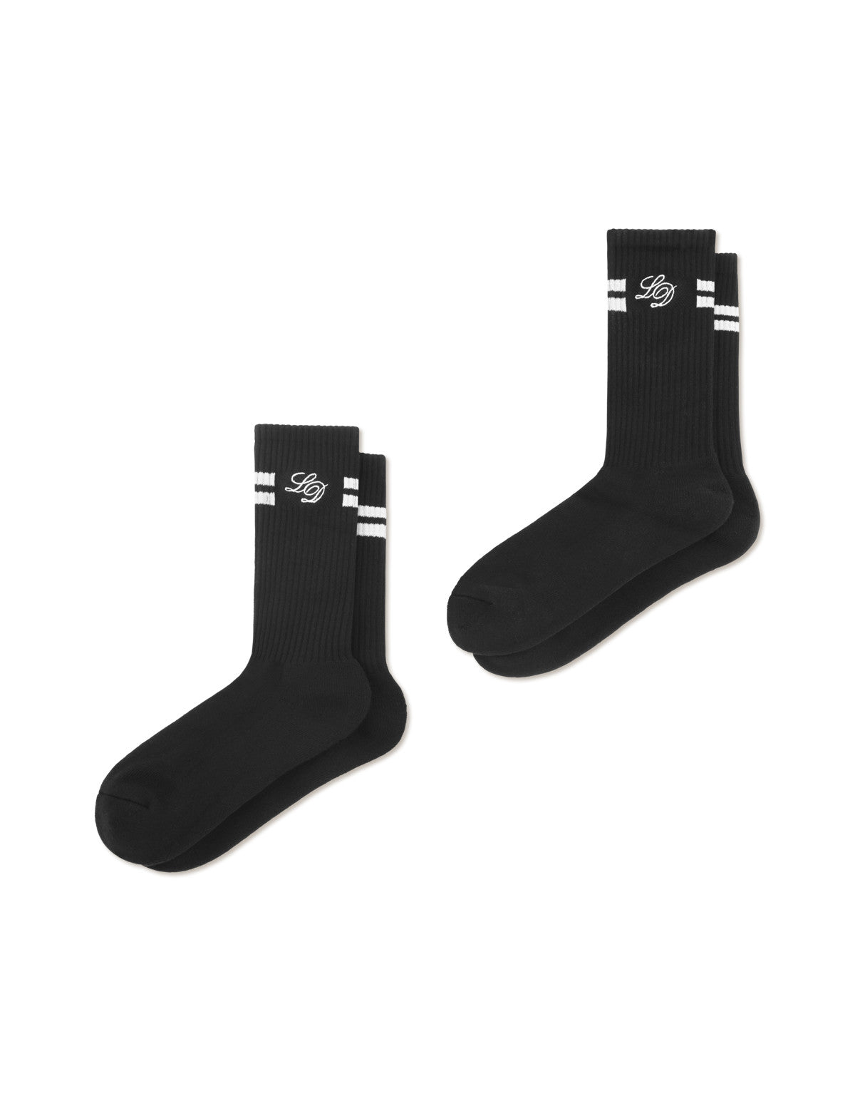 Ld Half Terry Socks 2-Pack Black