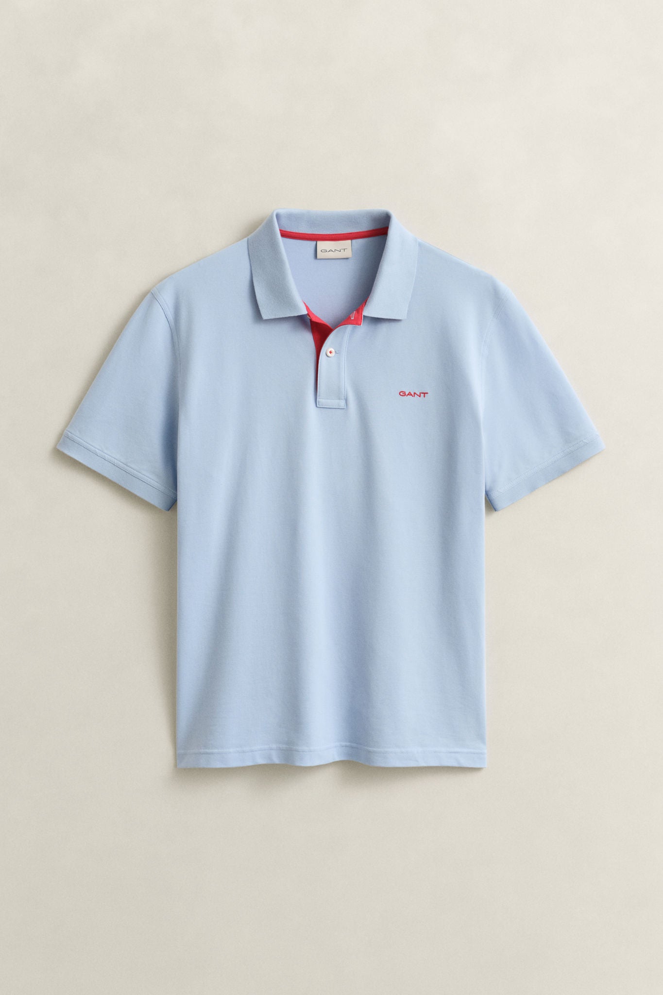 Contrast Polo Shirt Fresh Blue