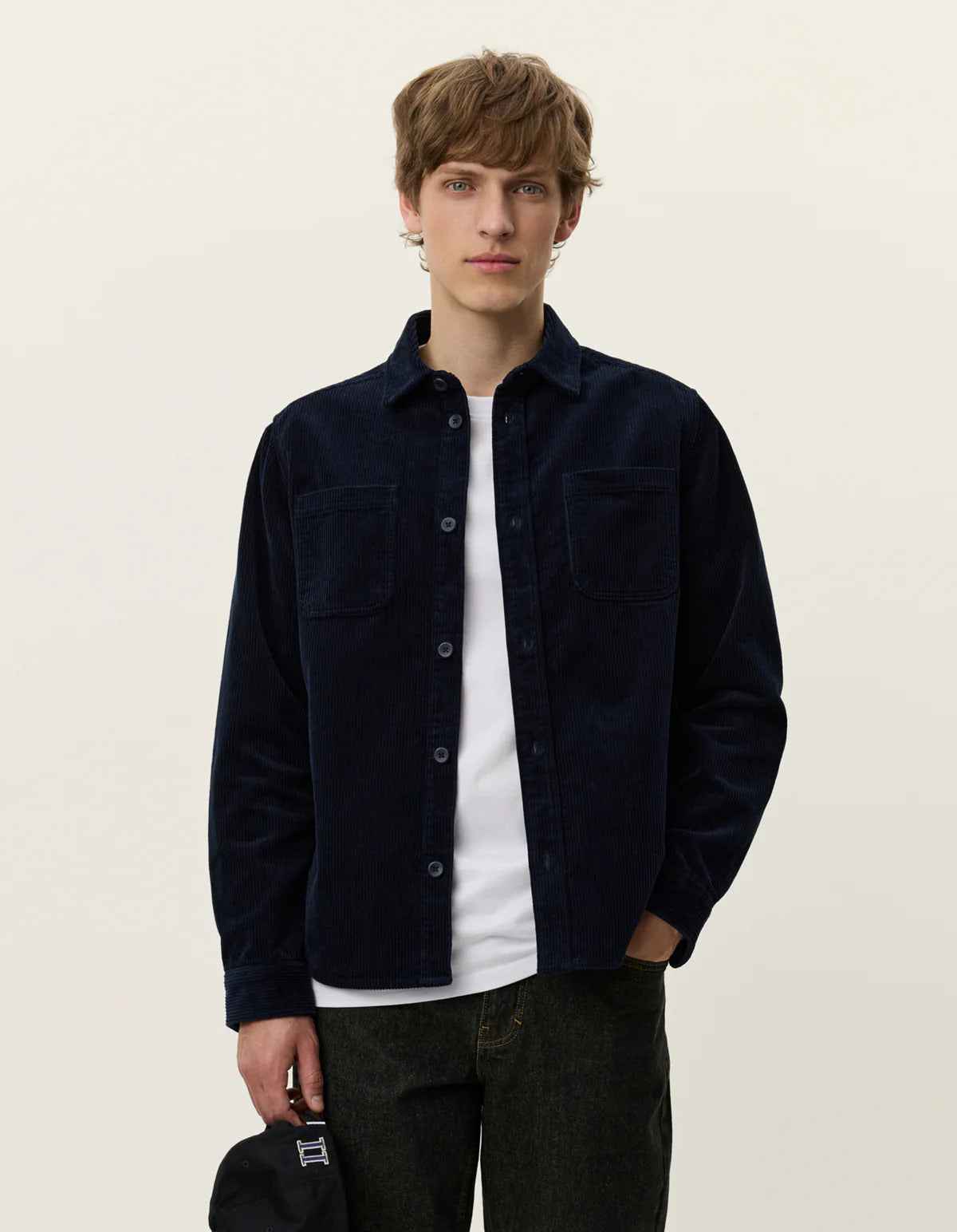Kody Corduroy Overshirt Dark Navy