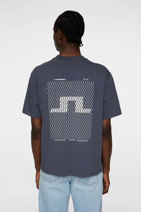 Hale Seasonal Print T-shirt Ombre Blue