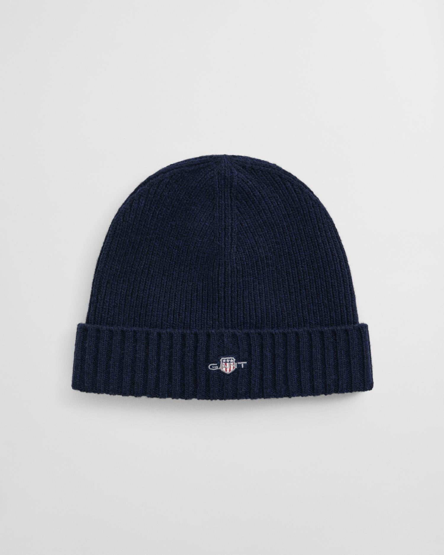Unisex. Shield Wool Beanie Marine