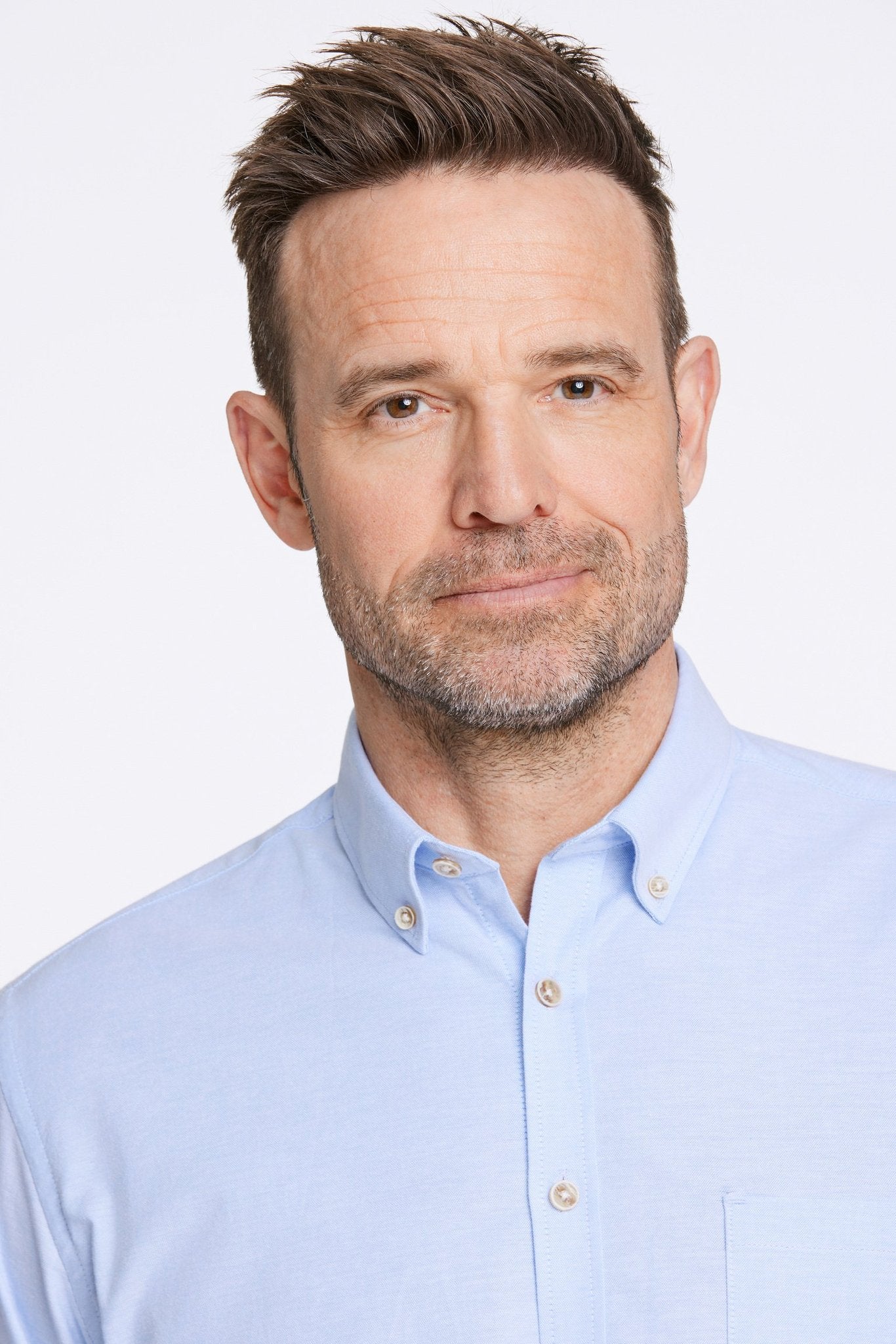 Oxford superflex shirt L/S Lyseblå