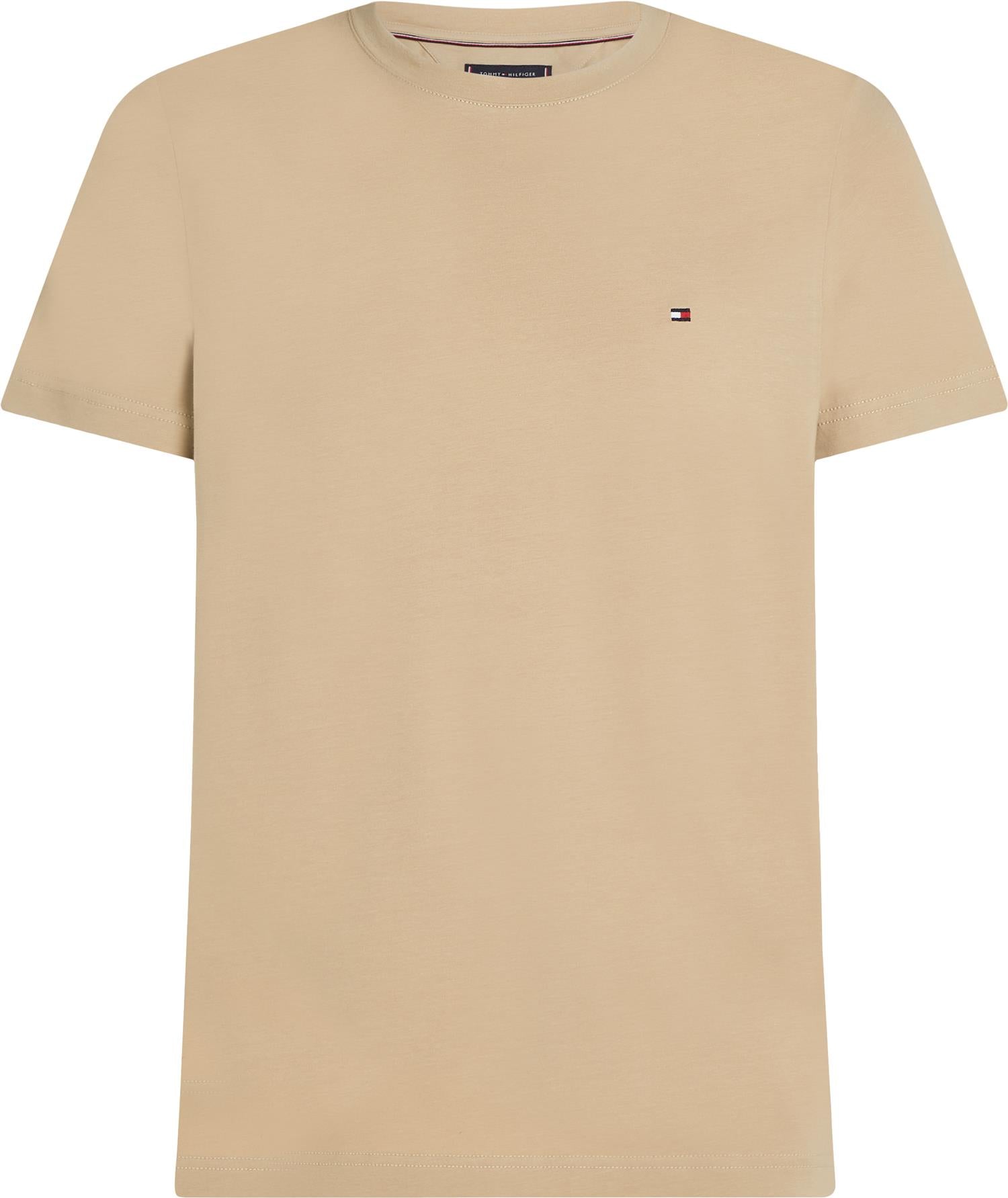 STRETCH SLIM FIT TEE Sandalwood
