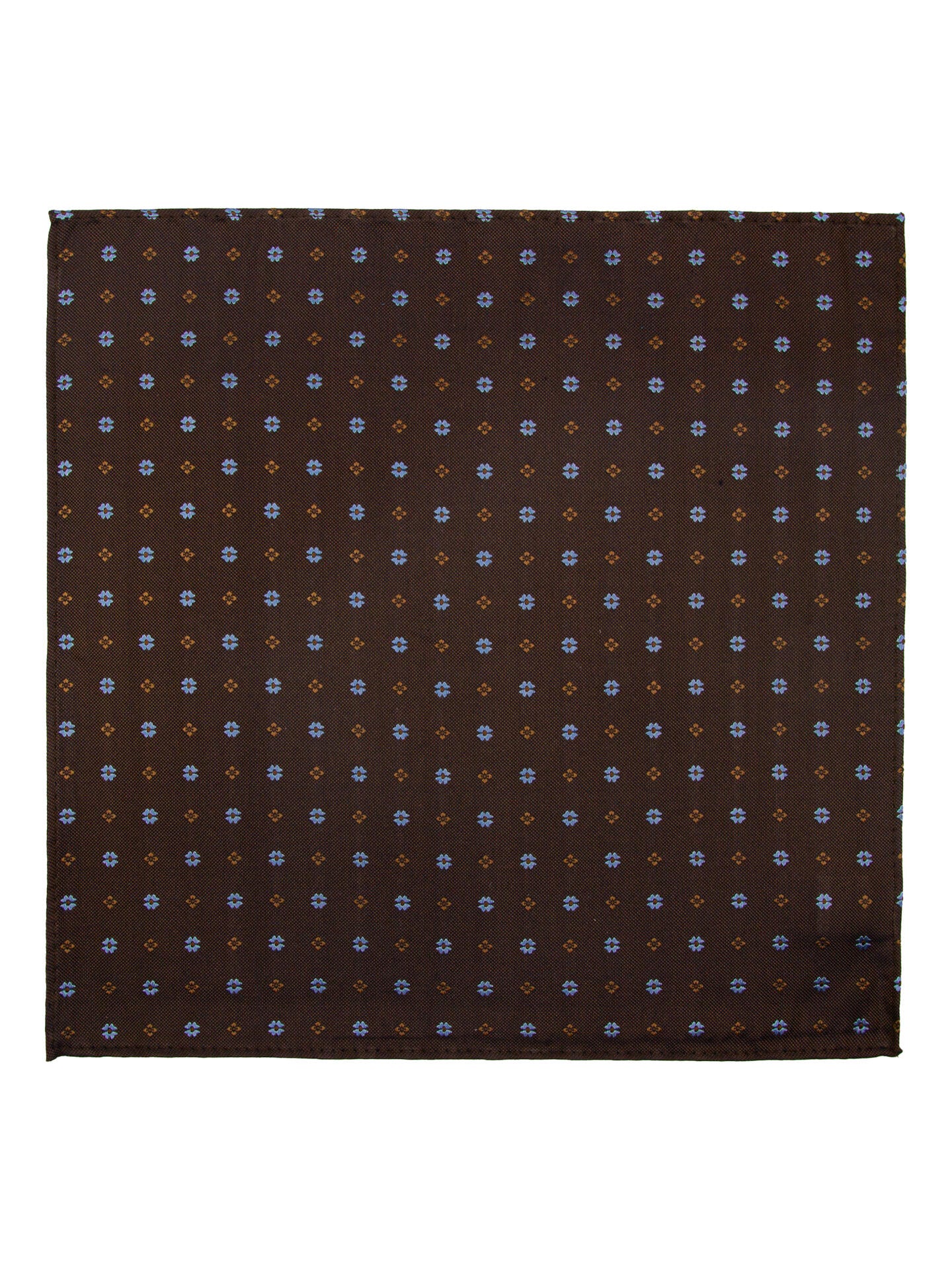 Santi silkeslips+lommetørkle Brun