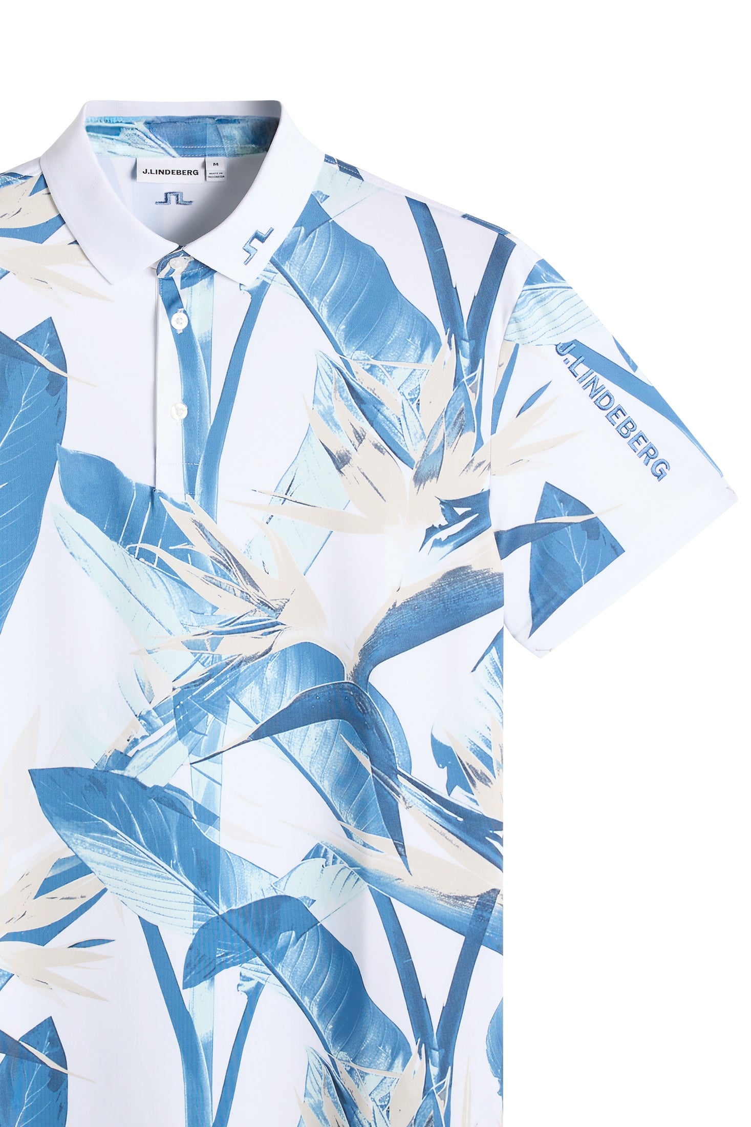 Tour Tech Print Polo Paradise Skylight M
