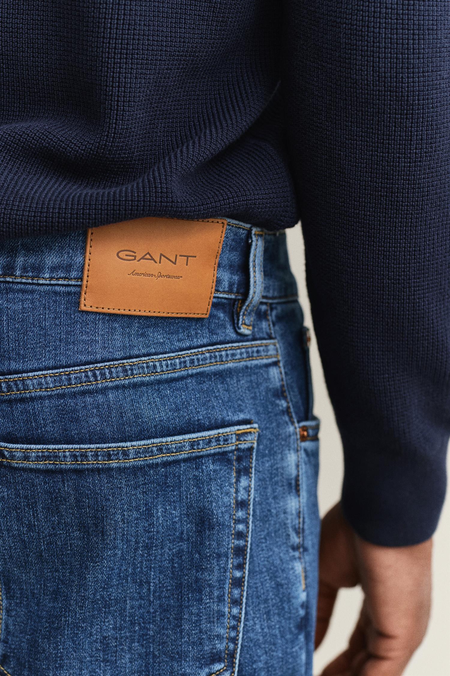 Reg Clean Wash Gant Jeans Mid Blue Vintage