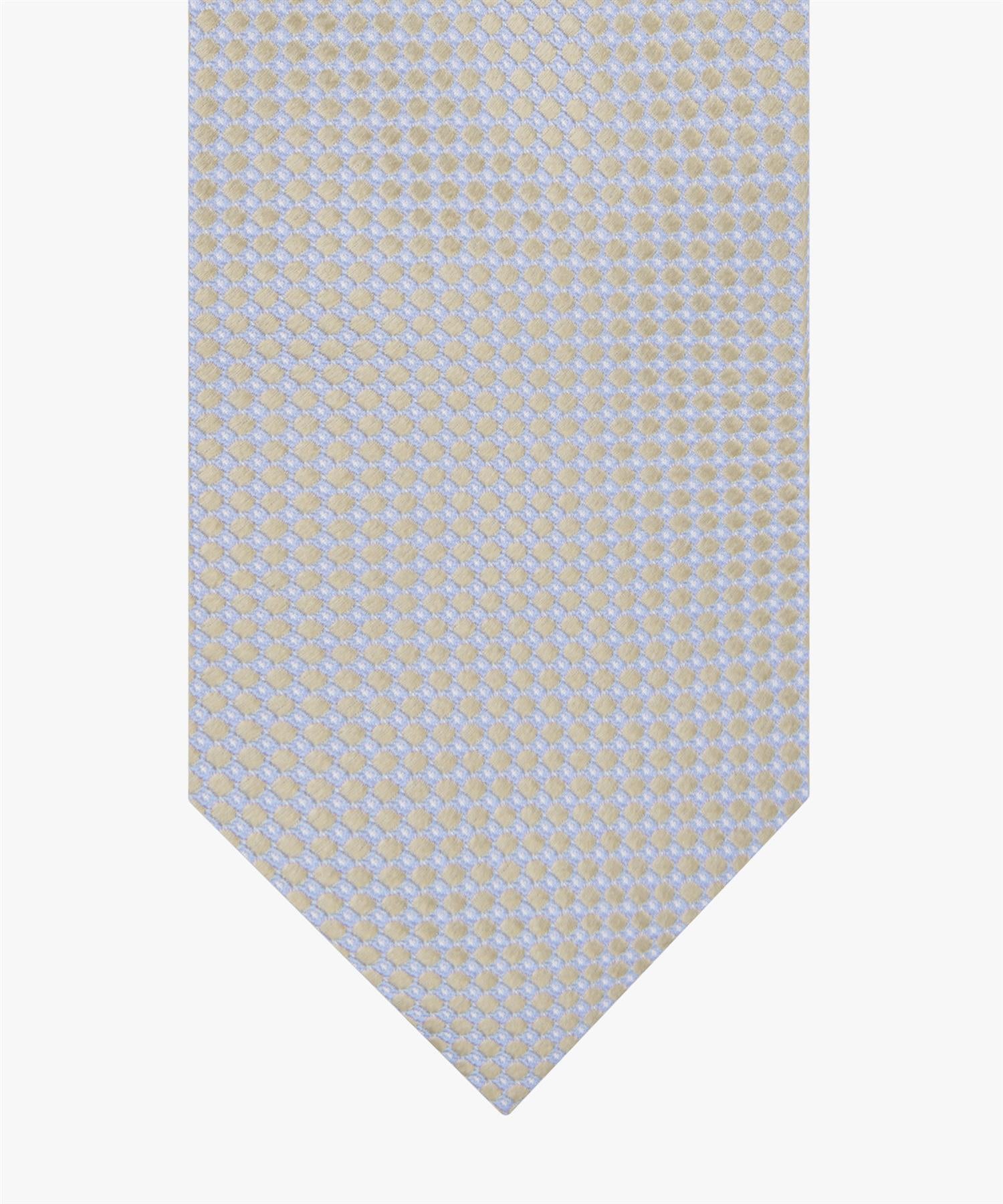 Tie silk woven Lys Blå Melert