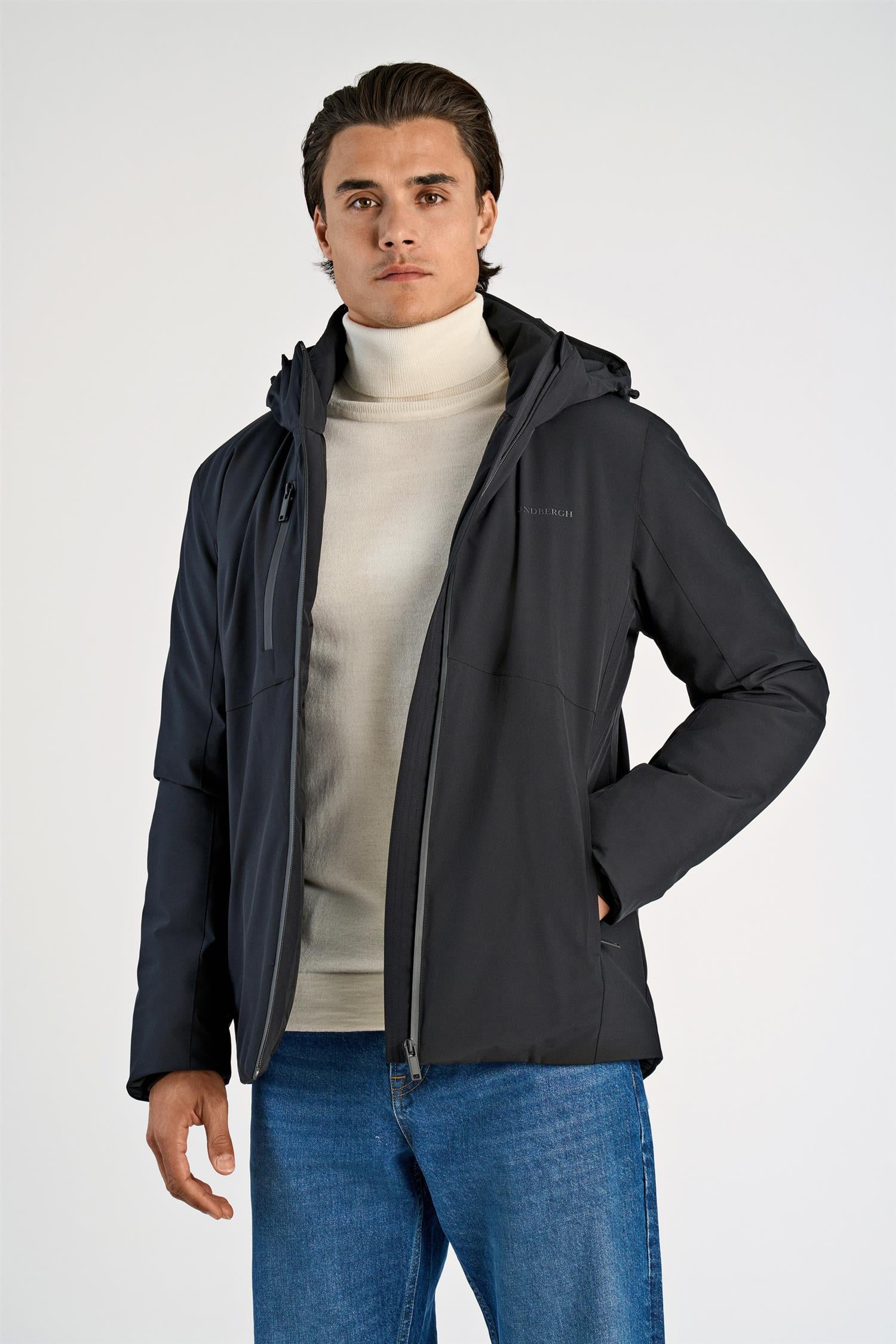 Short parka jacket Navy