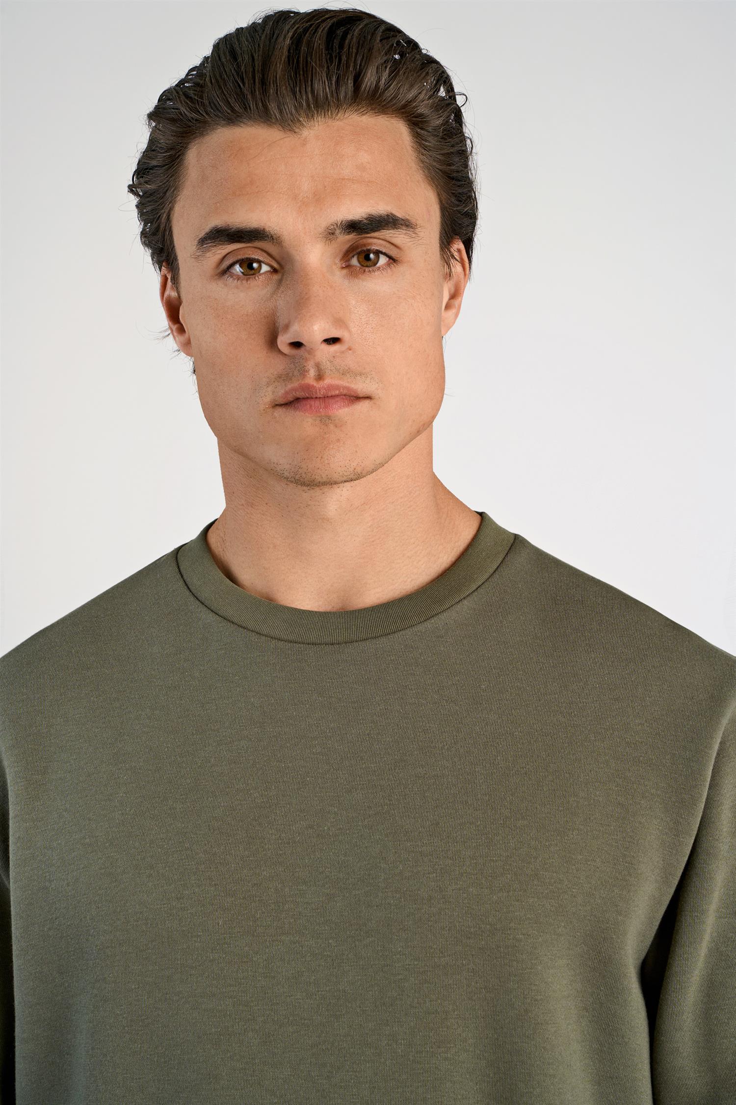 O-neck sweatshirt Army