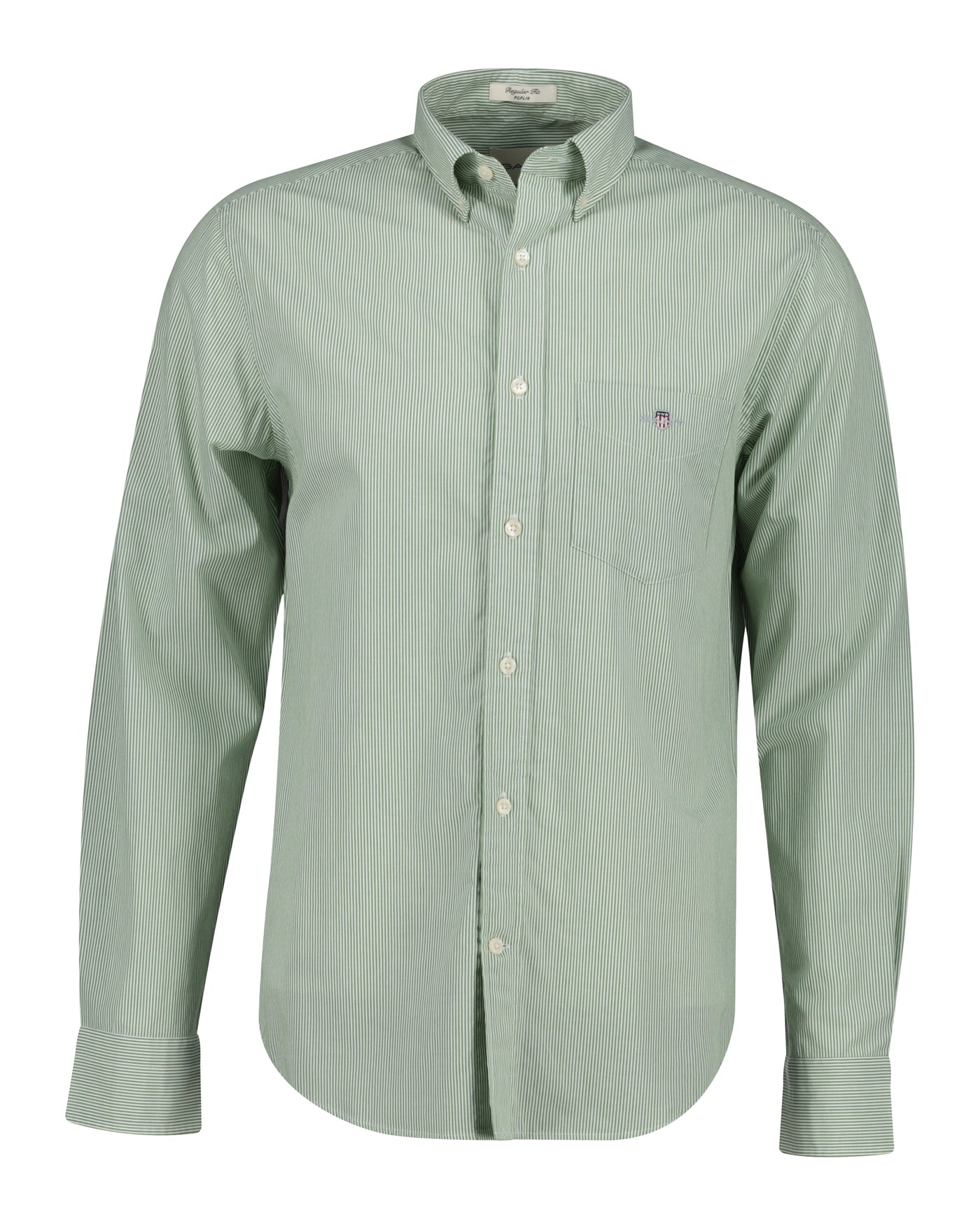 Reg Classic Poplin Banker Shirt Herb Green