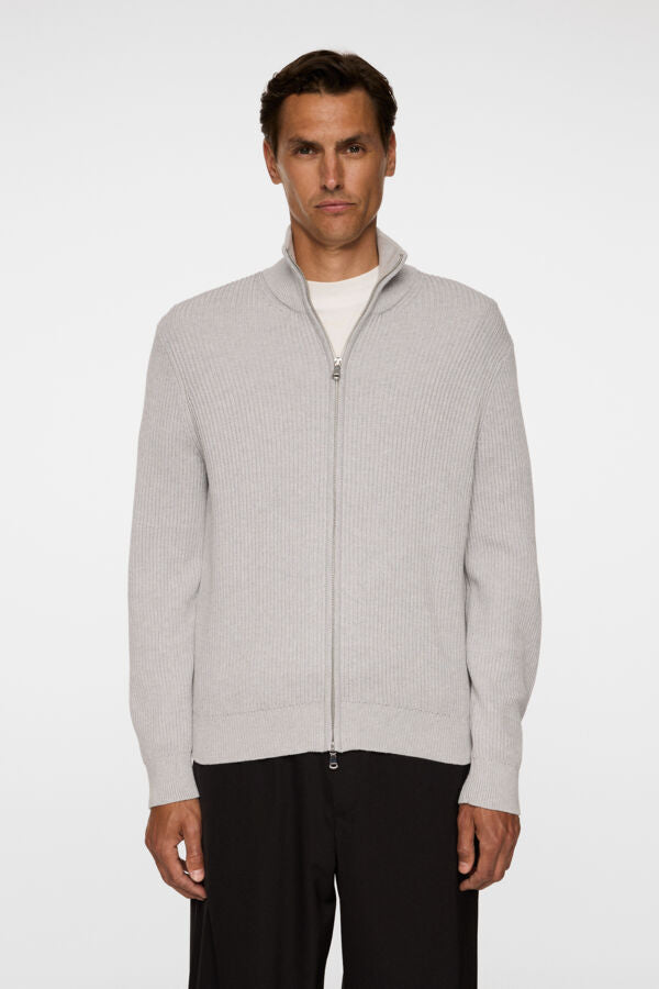 Alexis full zip cardigan Light Grey