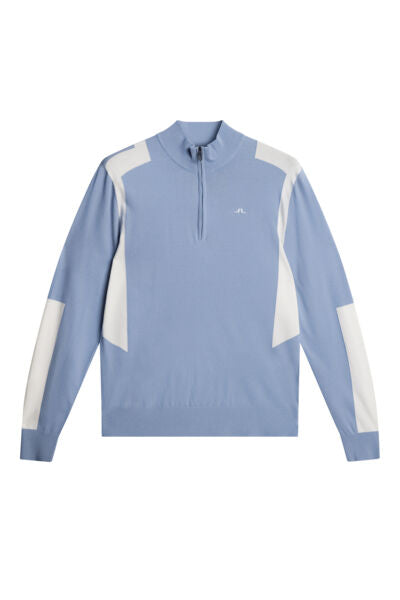 Kendrick knitted zip Pastellblå