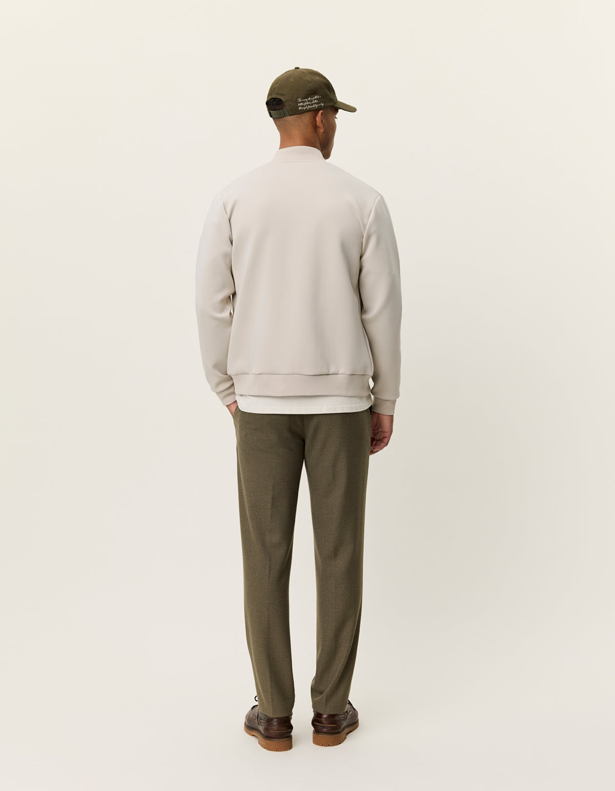 Ballier crew Track jacket Light Sand