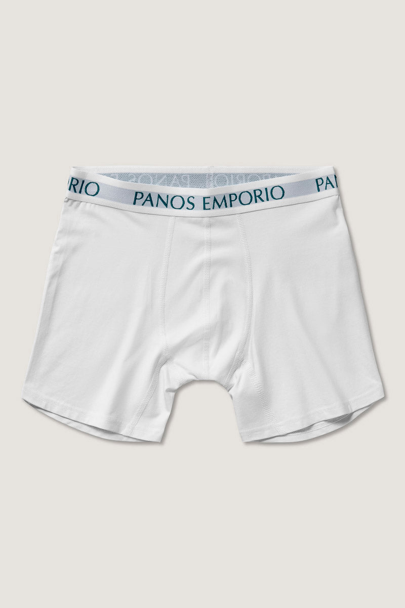3pk Base Bamboo Boxer White/White/White
