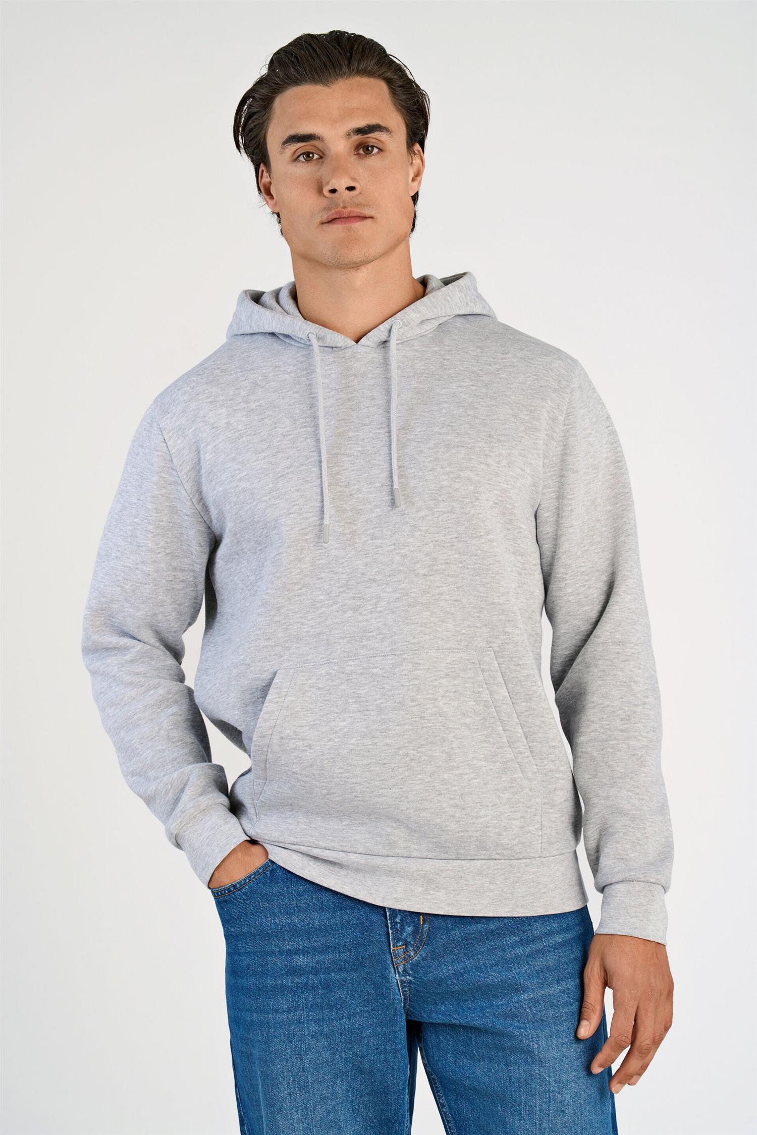 Hoodie Lysegrå