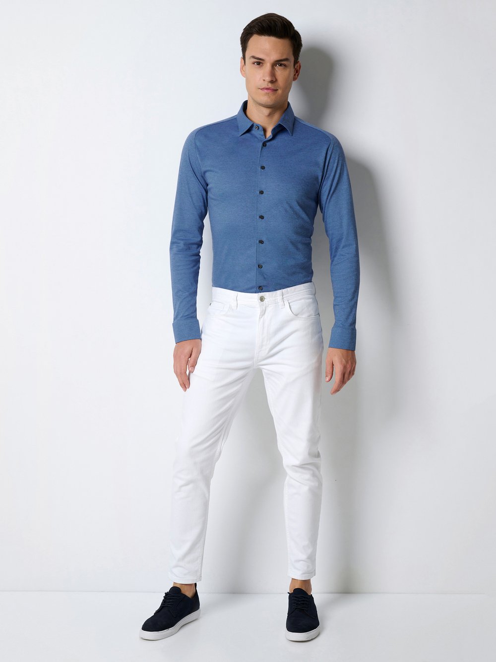 Casual Kent 1/1 Dove Blue Pique