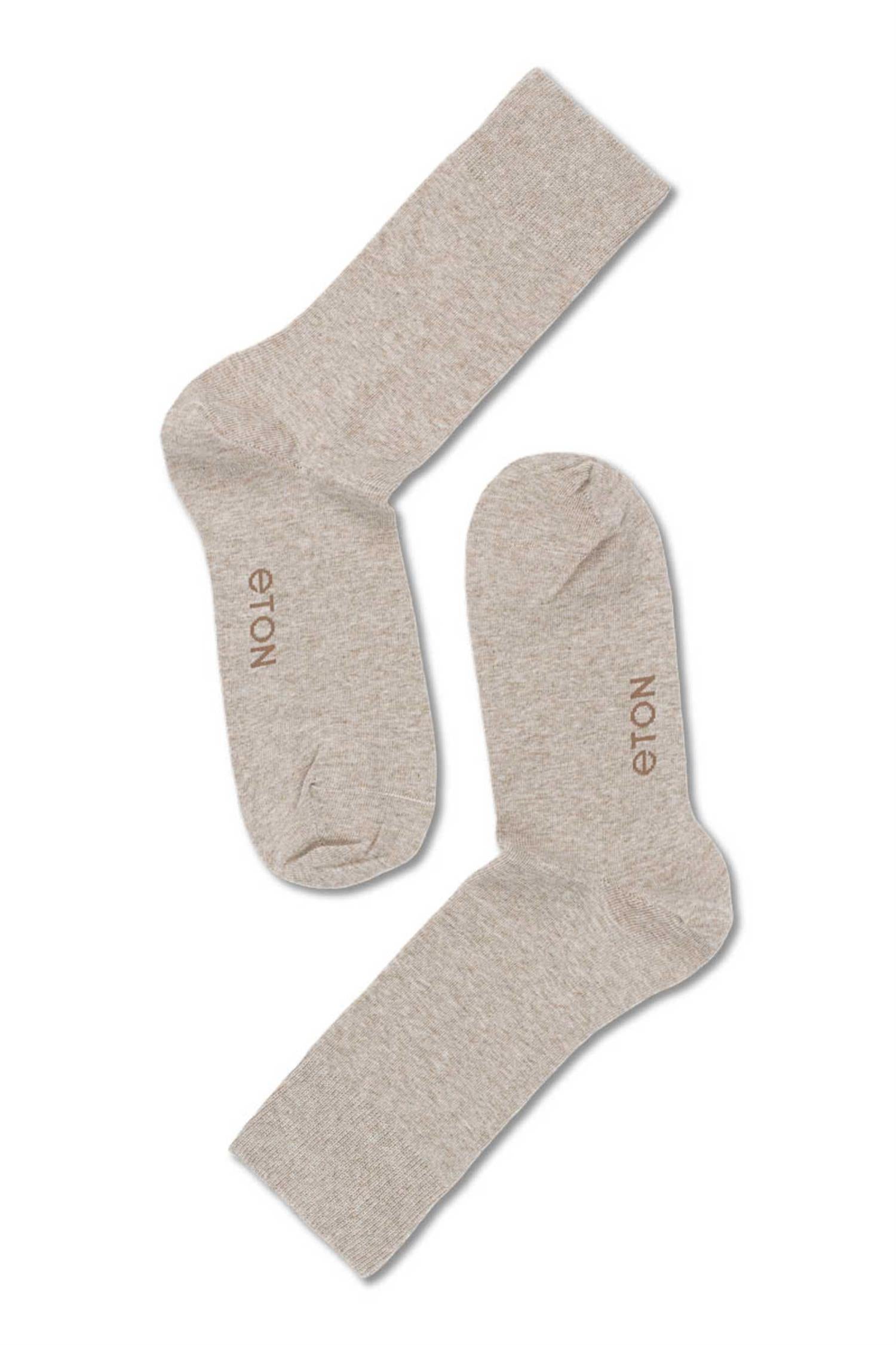 Eton Cotton/Lycra Plain Light Brown