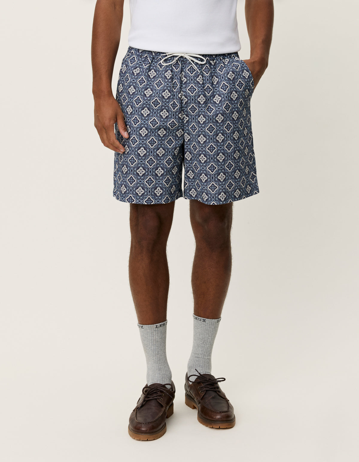 Harry arabesque AOP Blå