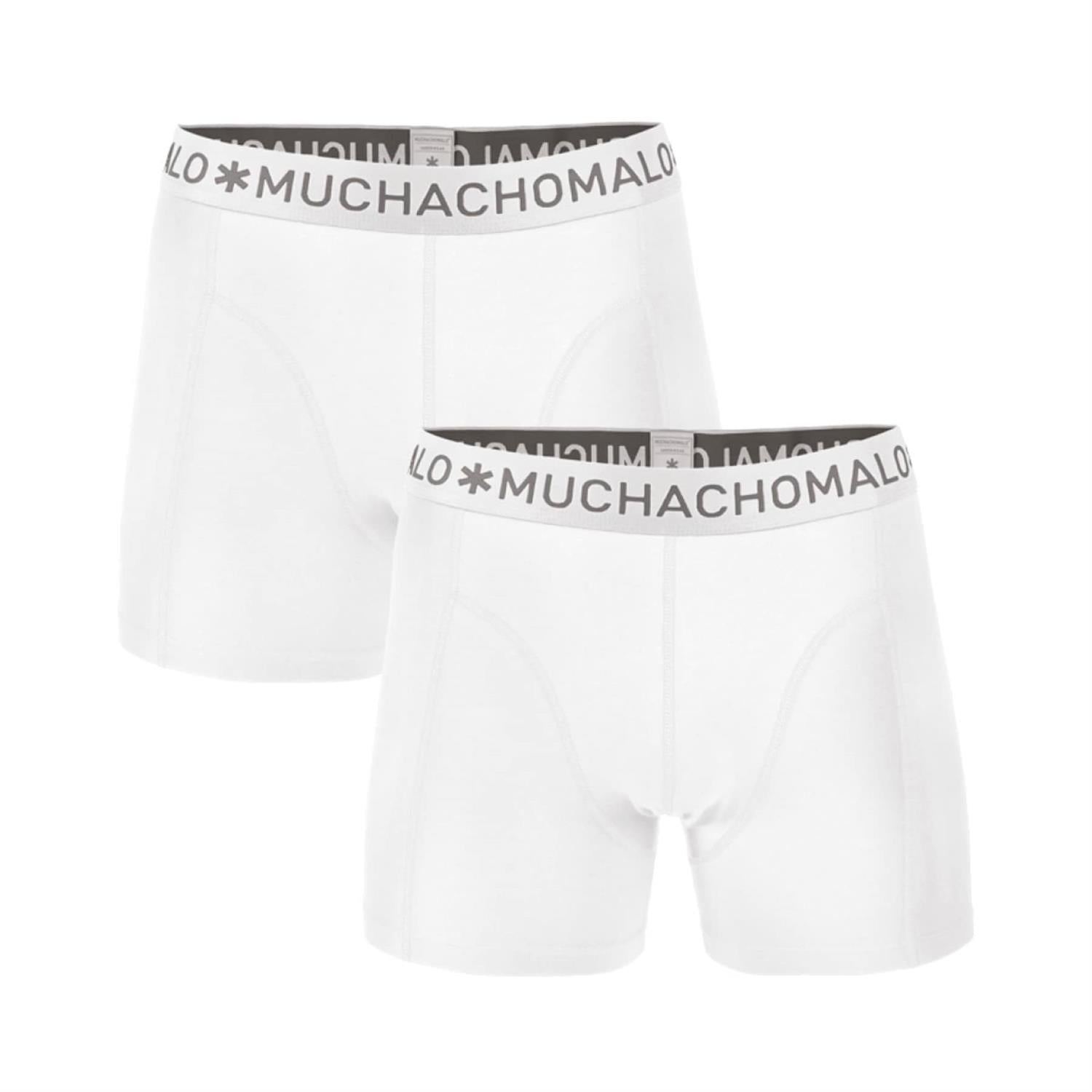 1010 2pk Solid Boxer 01 White